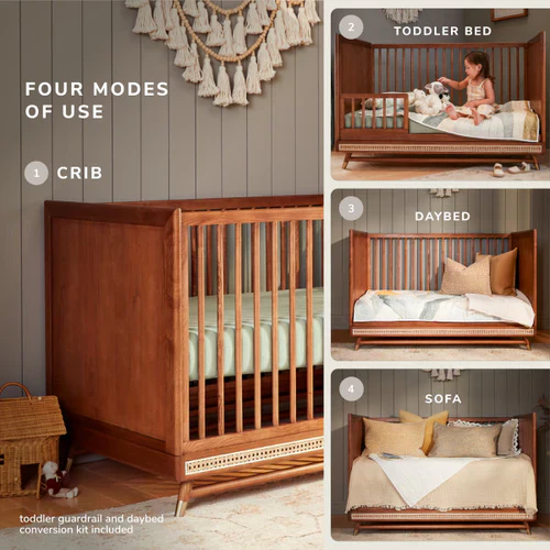 Maxi Cosi Kindred Everheart Island Crib - Walnut Ash - Image 8
