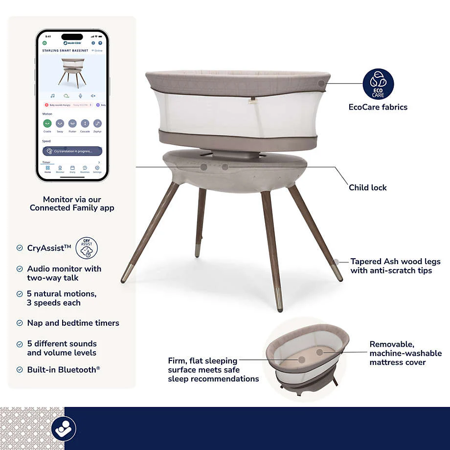 MAXI COSI Starling Smart Bassinet - Image 13