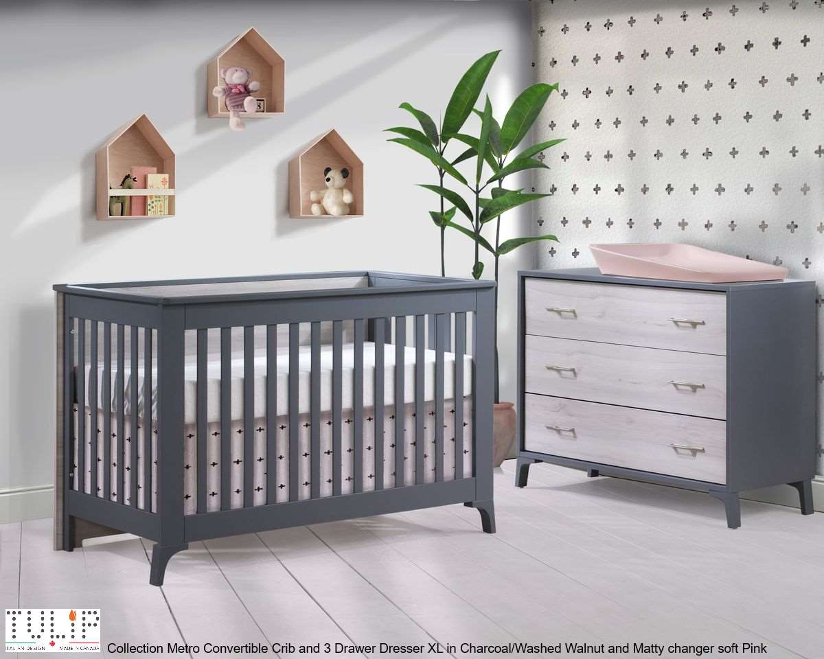 Tulip Metro Crib and Dresser Combo - Image 4