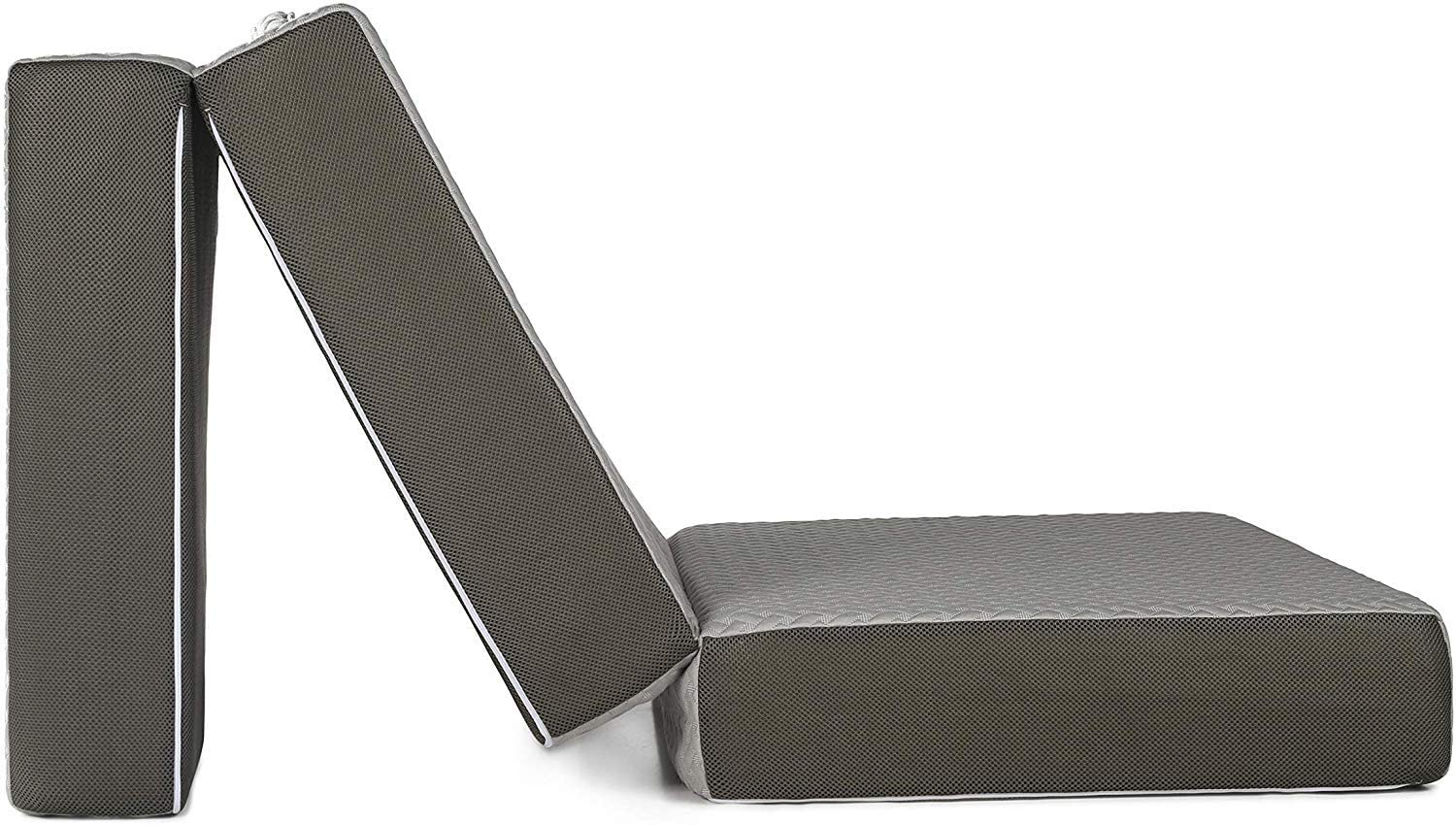 Milliard 6 Inch Memory Foam Tri Folding Mattress with Ultra Soft Removable Cover and NonSlip Bottom 75"x31" - Image 8