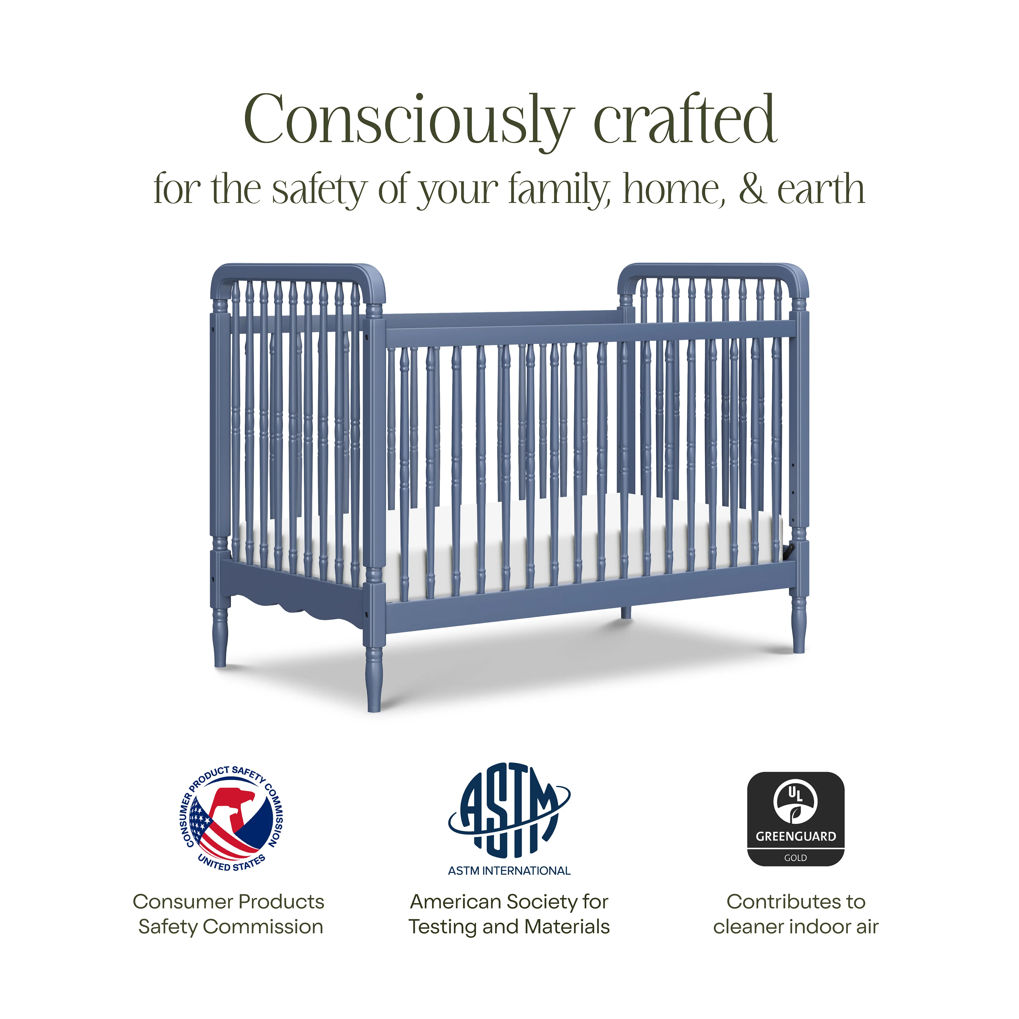 Liberty 3 in 1 Convertible Spindle Crib w/Toddler Bed - Image 52