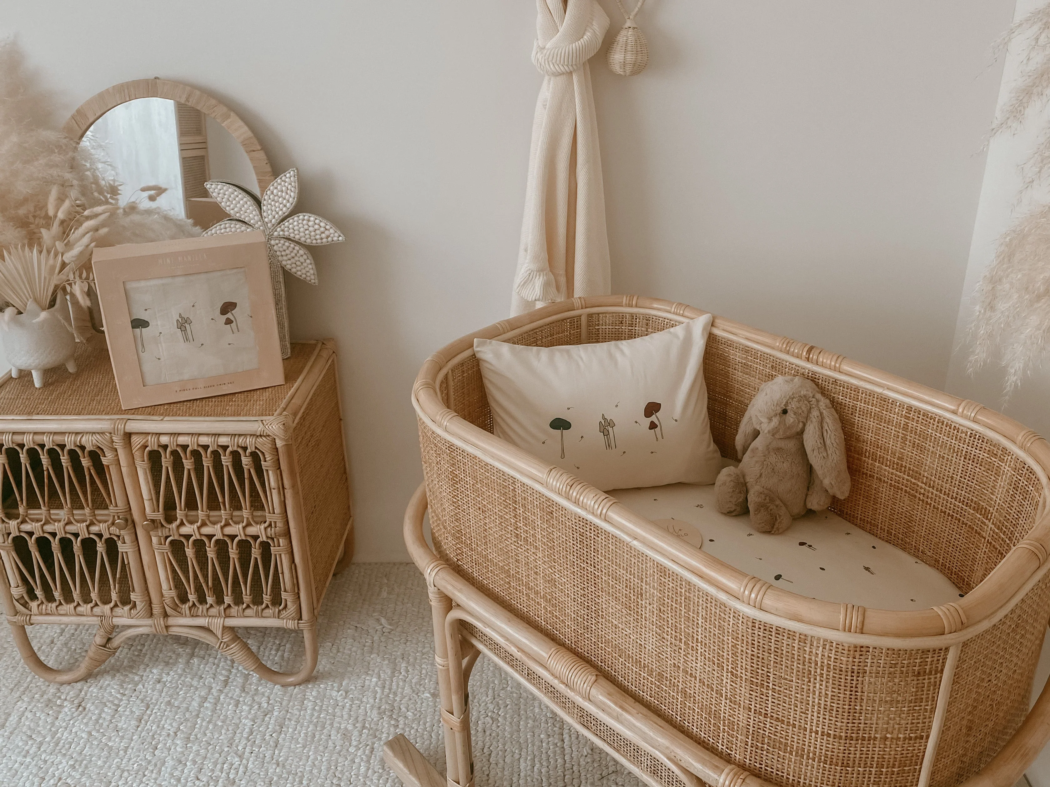 Mini Manilla Mushroom Wilderness Porta Crib Set - Image 5