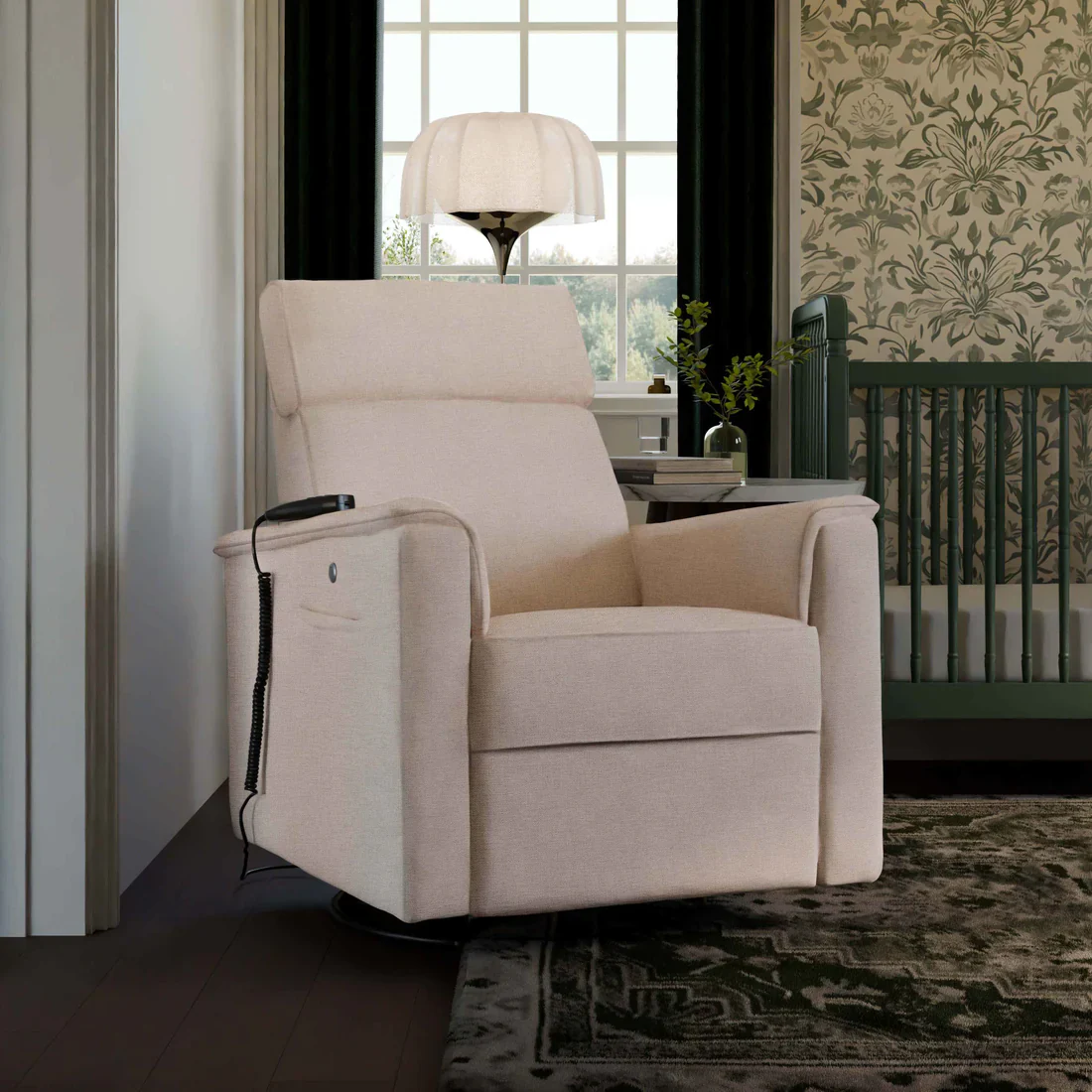 Monogram Willa Deluxe Power Glider Recliner w/Heat&Massage i - Image 3
