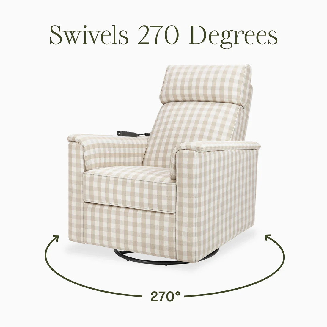 Monogram Willa Deluxe Power Glider Recliner w/Heat&Massage i - Image 39