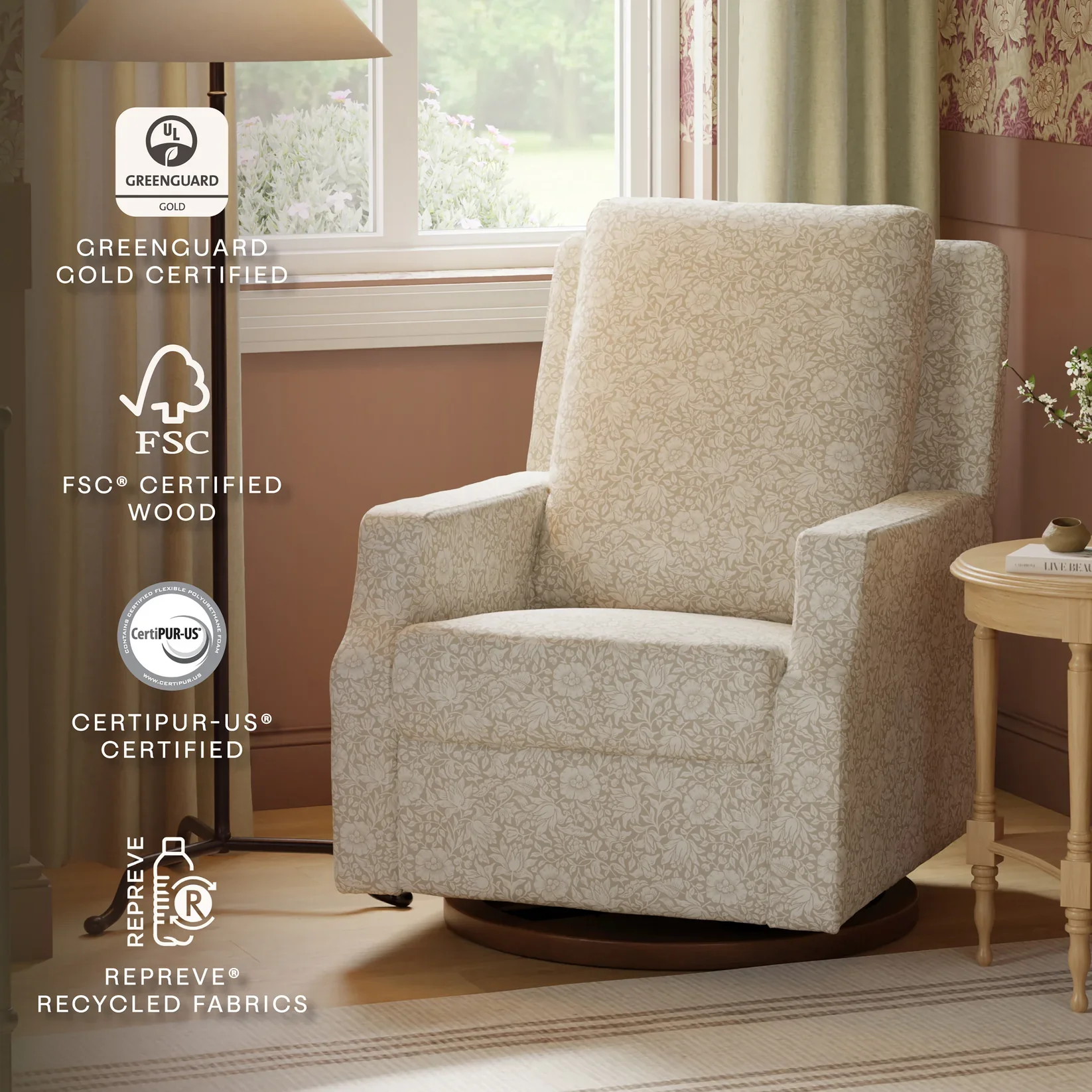 Morris & Co. x Namesake Crewe Recliner & Glider - Image 17