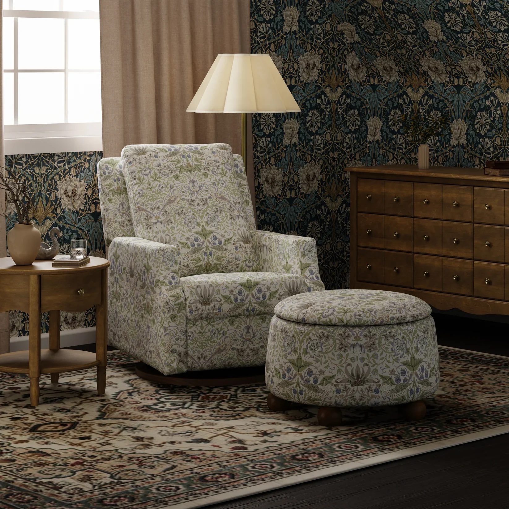 Morris & Co. x Namesake Crewe Recliner & Glider - Image 41