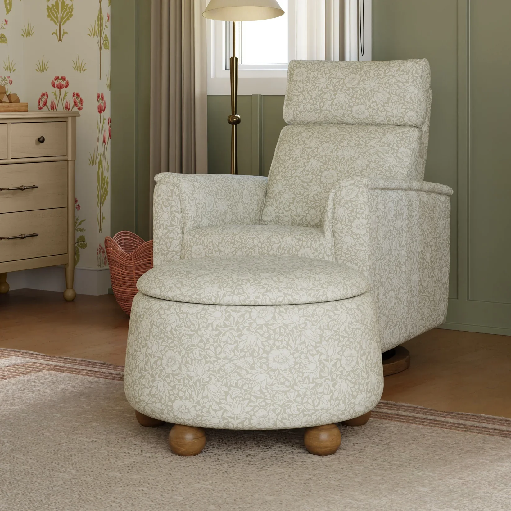 Morris & Co. x Namesake Tuffet Storage Ottoman - Image 18