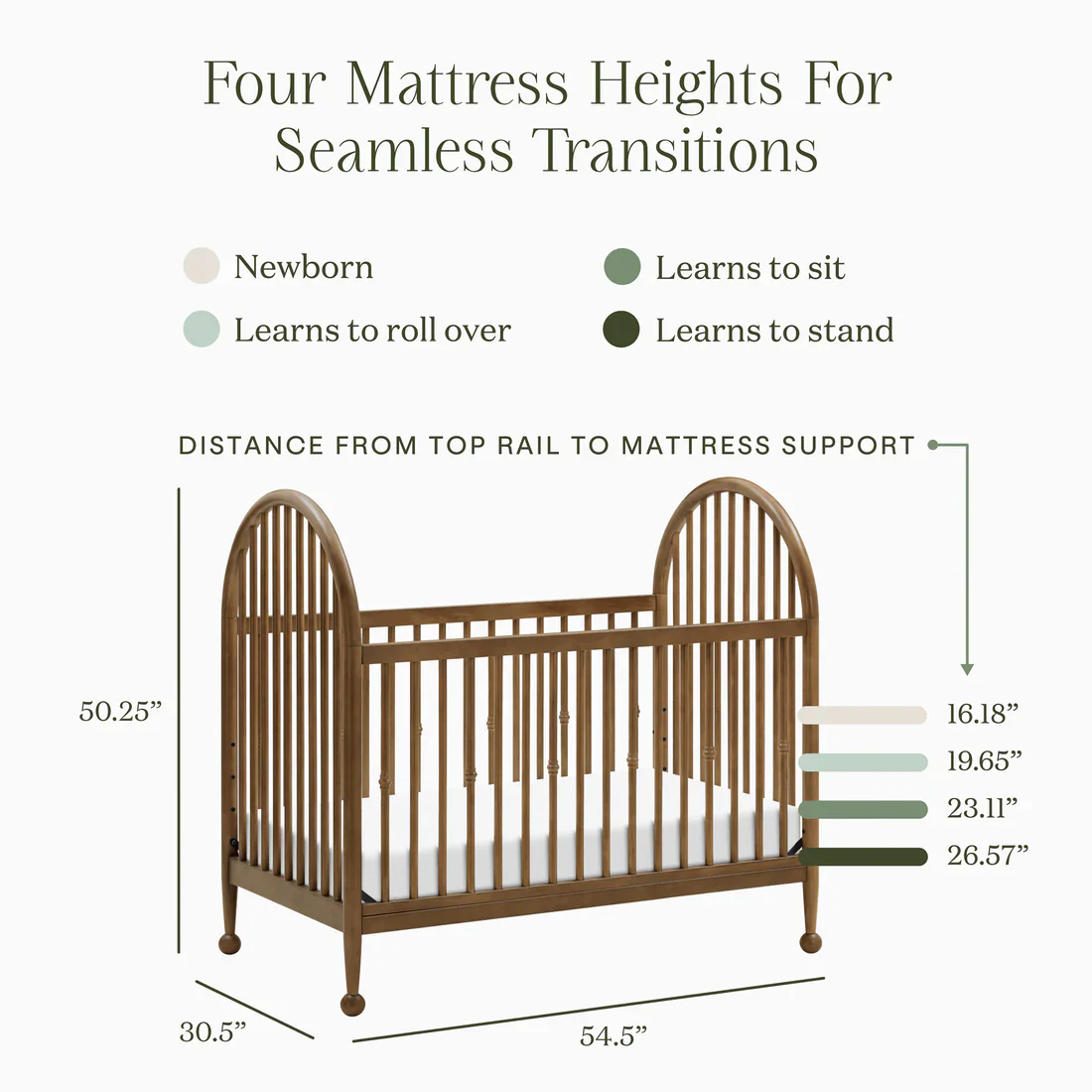 Namesake Alouette 3 in 1 Convertible Spindle Crib - Image 10