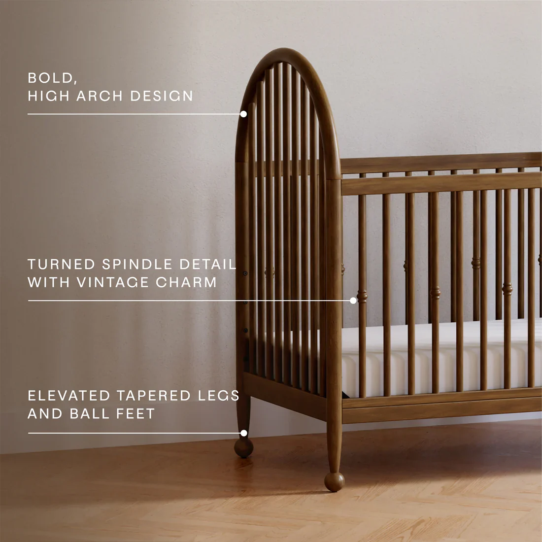Namesake Alouette 3 in 1 Convertible Spindle Crib - Image 13