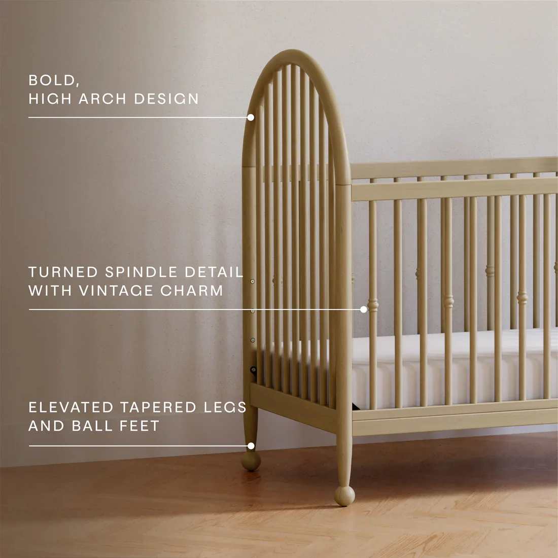 Namesake Alouette 3 in 1 Convertible Spindle Crib - Image 23