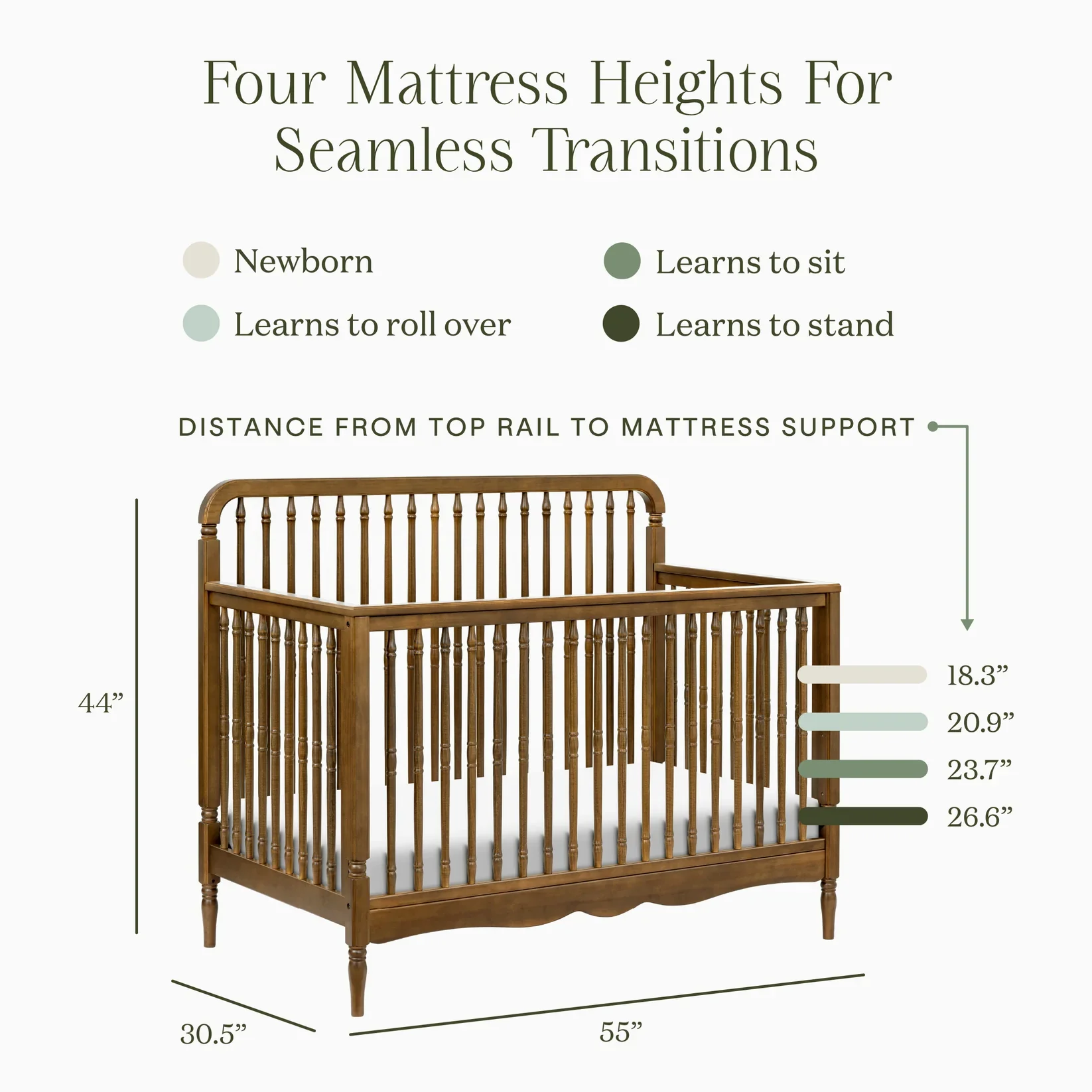 Namesake Liberty 4 in 1 Convertible Spindle Crib - Image 12
