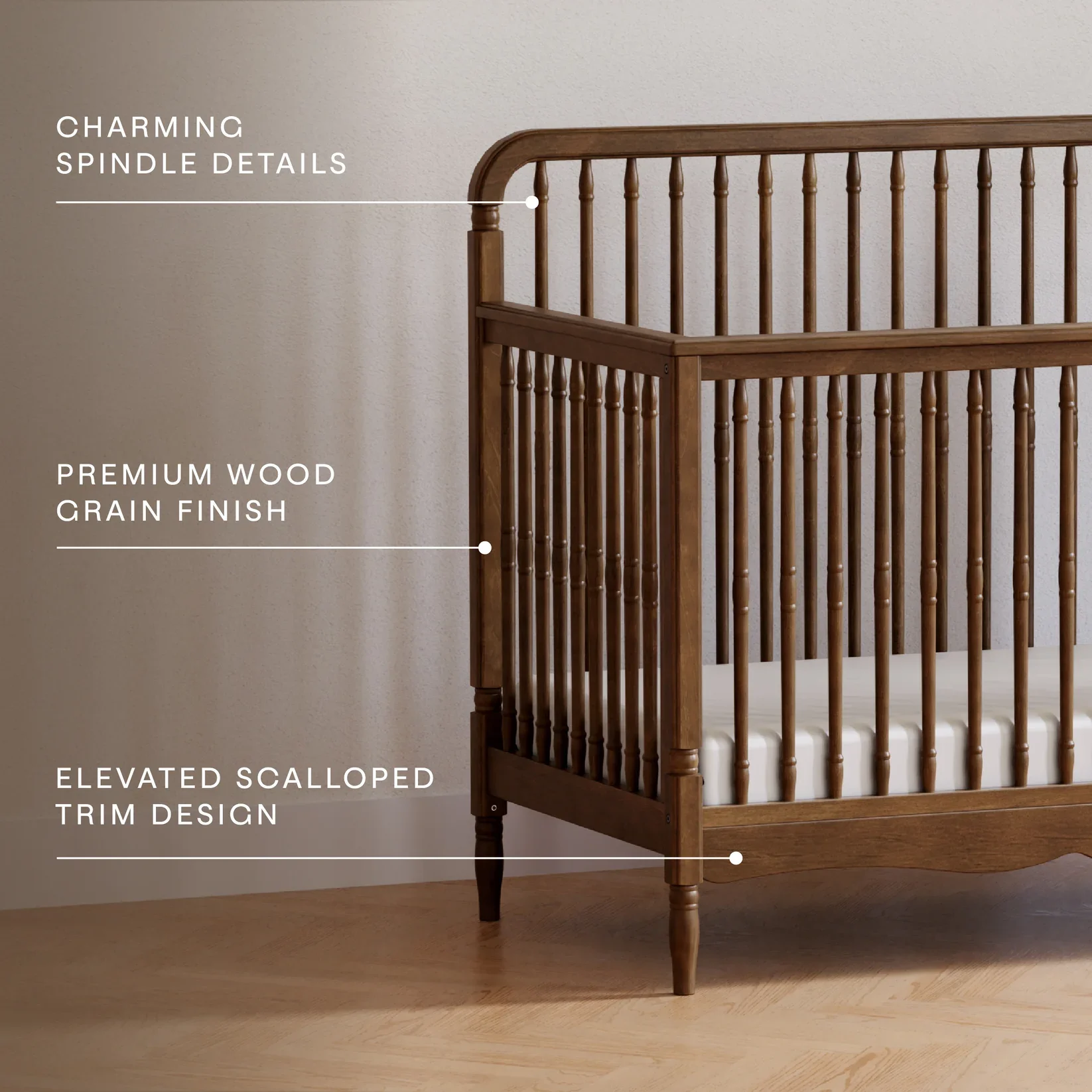 Namesake Liberty 4 in 1 Convertible Spindle Crib - Image 5