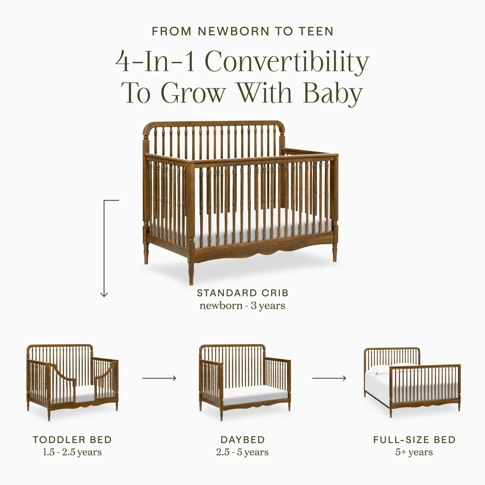 Namesake Liberty 4 in 1 Convertible Spindle Crib - Image 8