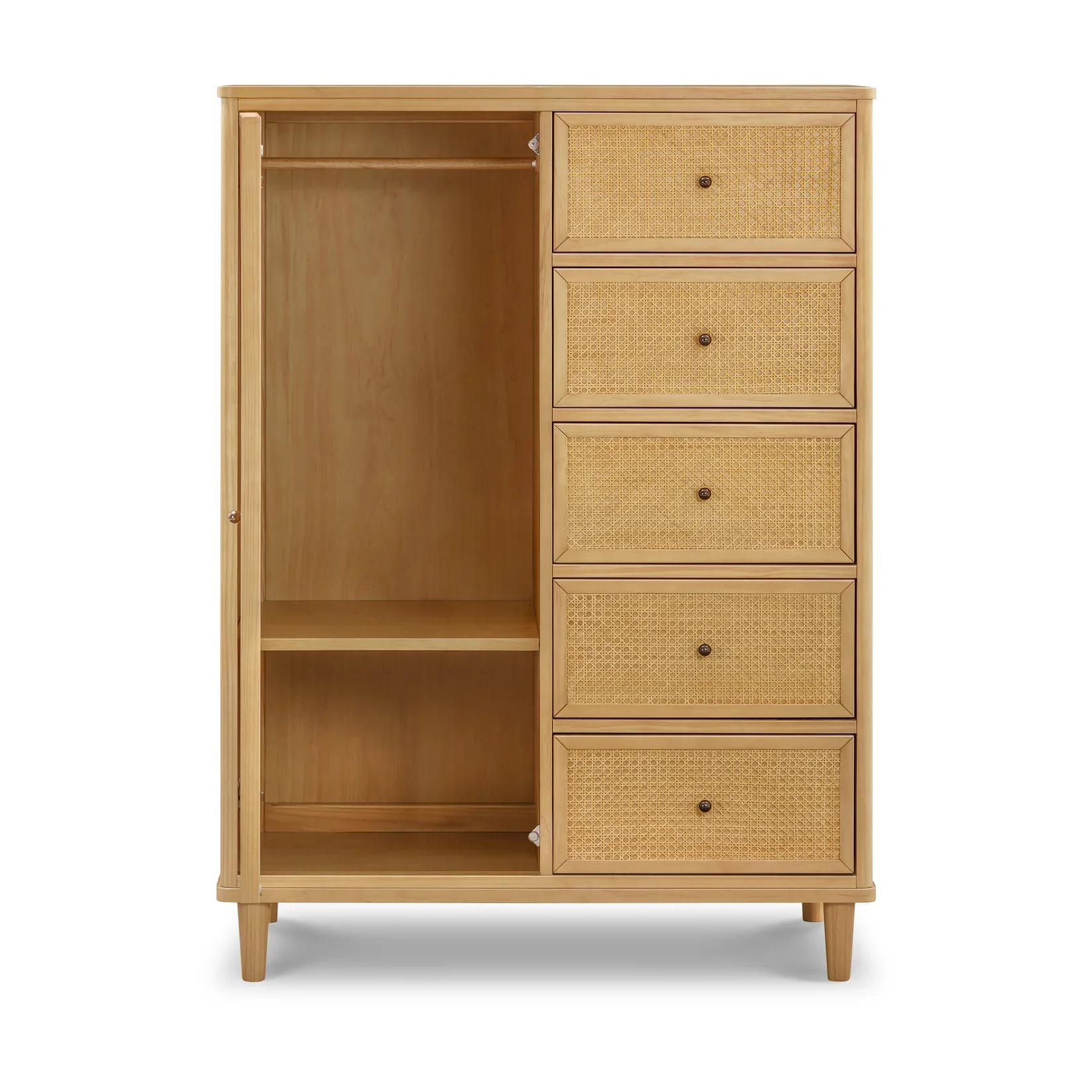 Namesake Marin Chifforobe Assembled in Honey and Honey Cane - Image 4