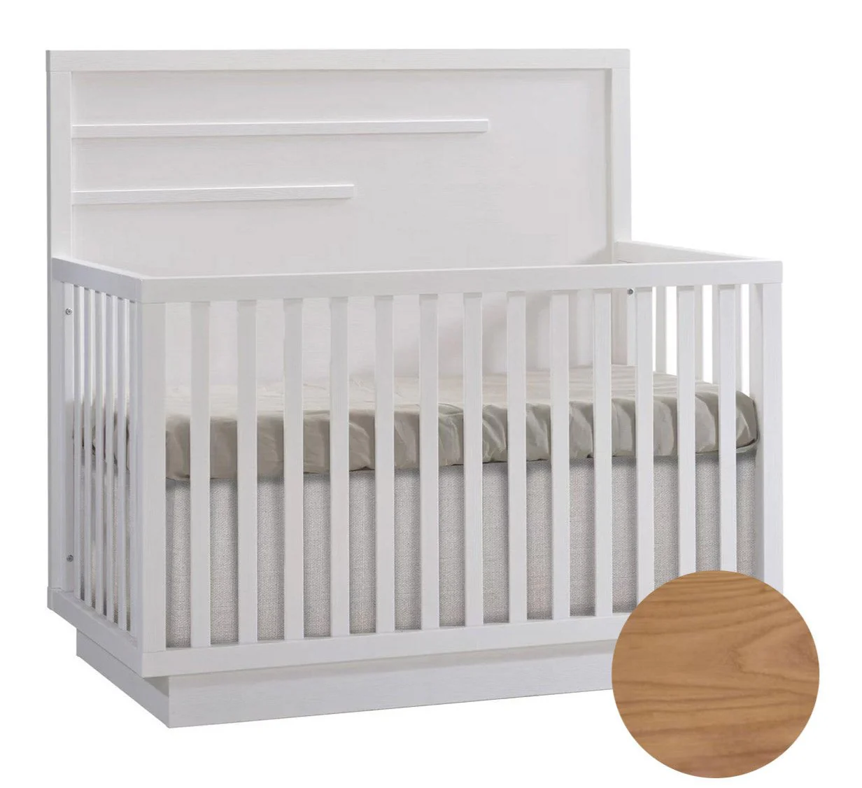 Natart Como Convertible Crib With Horizontal Molding - Image 2