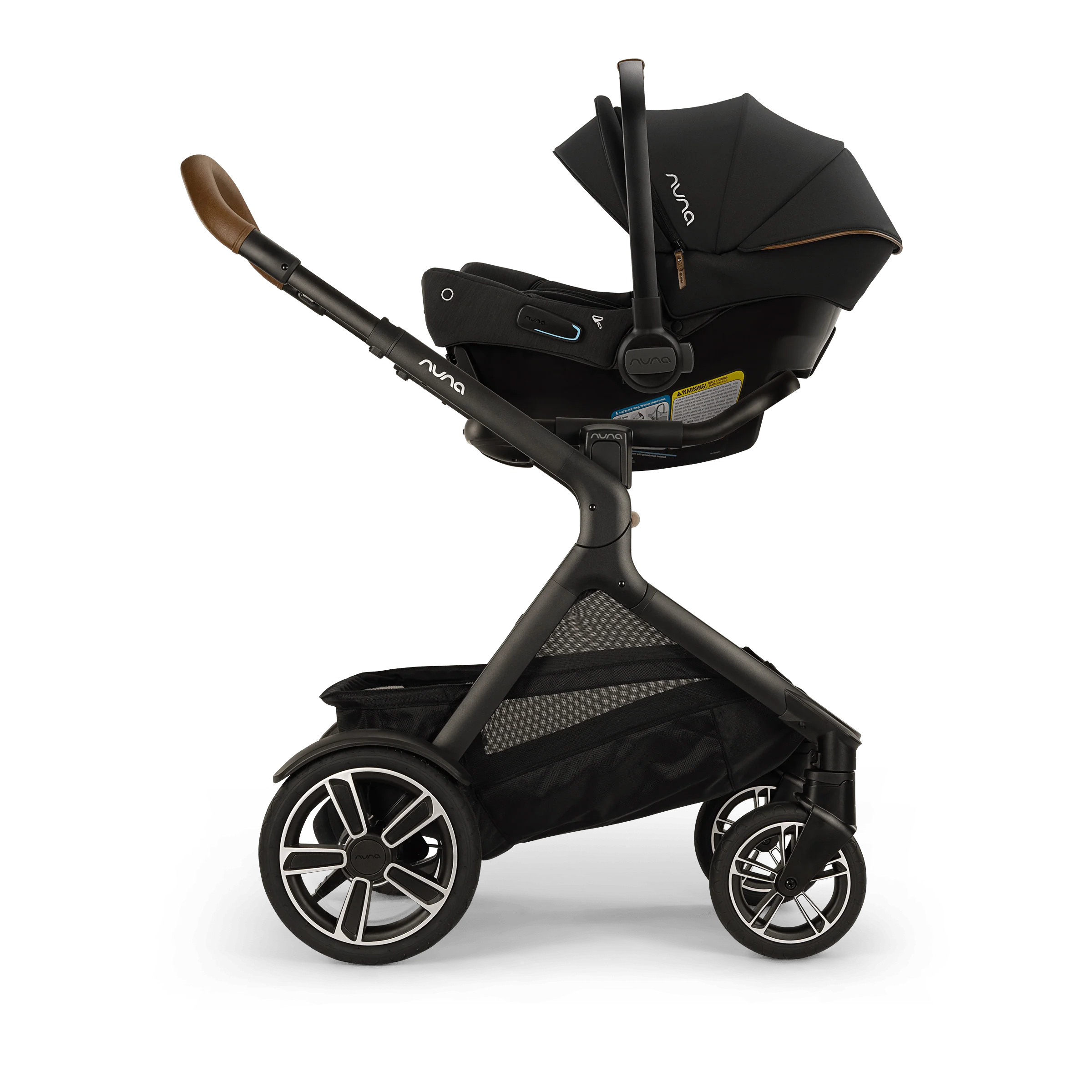 Nuna DEMI Next + Rider Board and PIPA urbn Travel System in Caviar - Image 2
