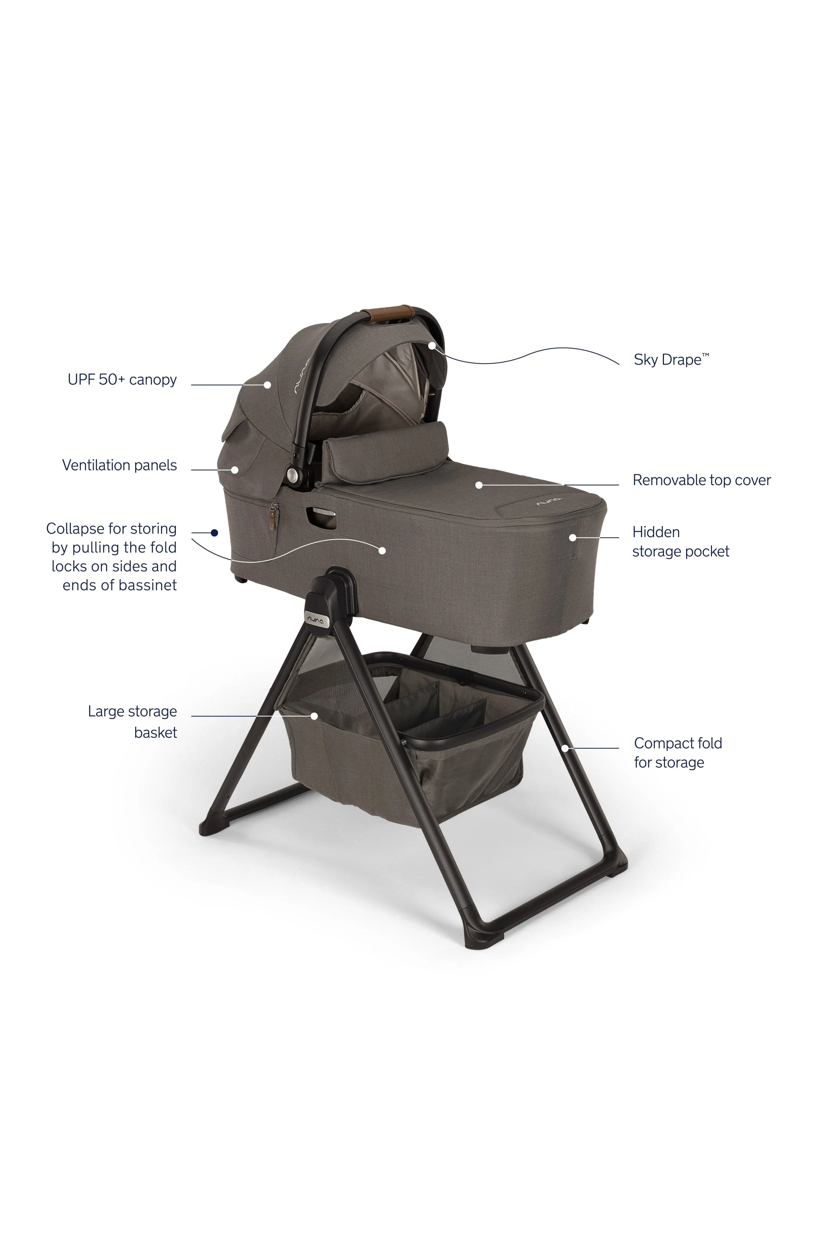 Nuna DEMI next bassinet + stand - Image 30