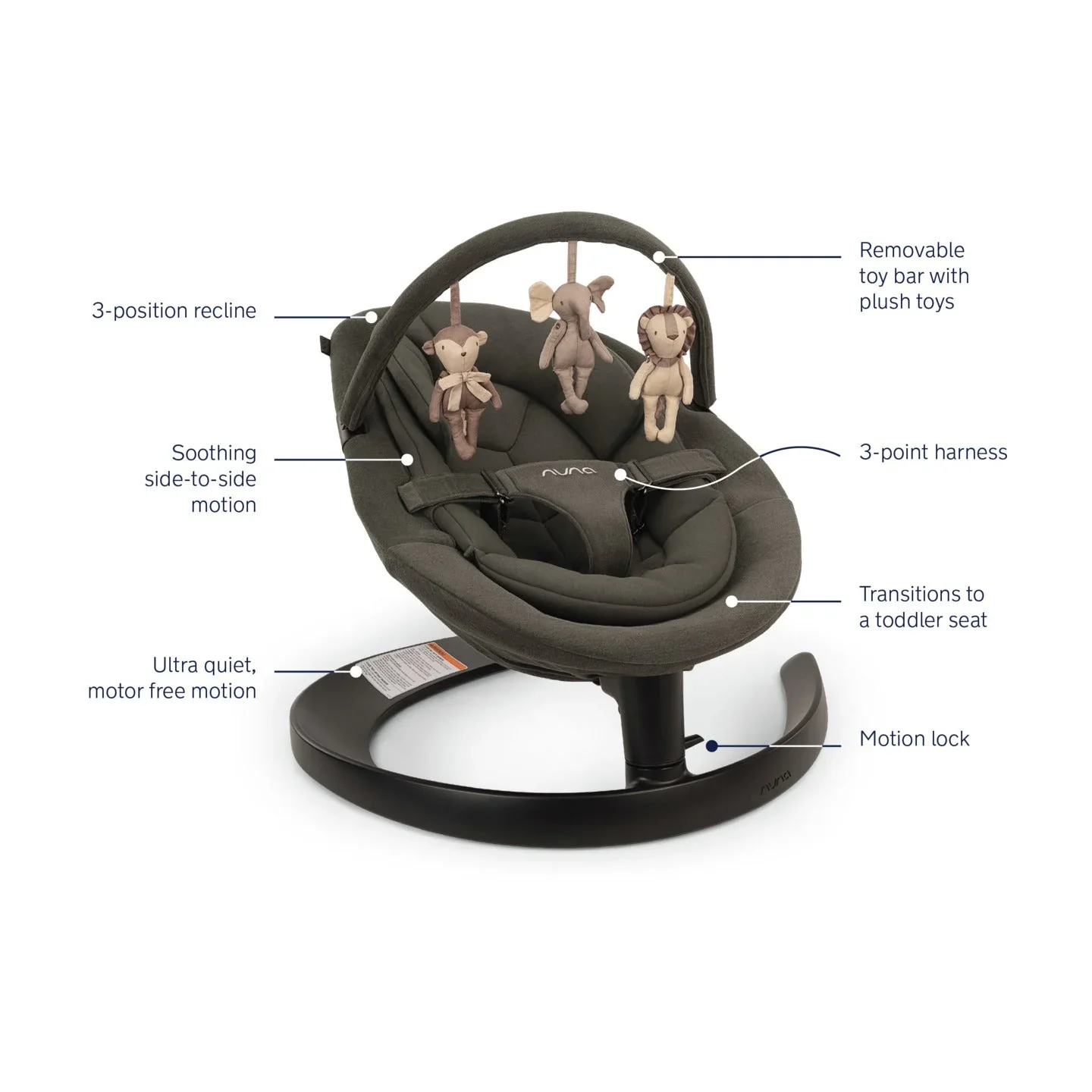 Nuna Leaf Grow Baby Seat & Rocker - Image 42