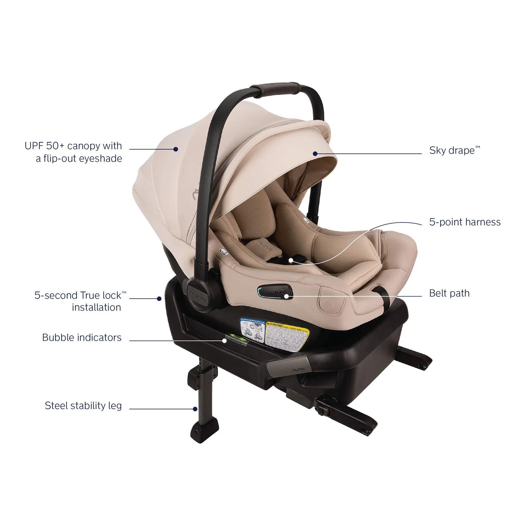 Nuna PIPA Aire Infant Car Seat With Base - Image 4