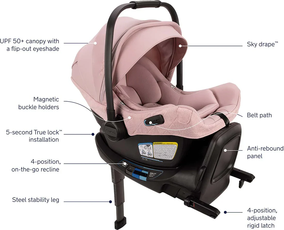 Nuna PIPA aire RX Infant Car Seat and RELX Base - Image 16