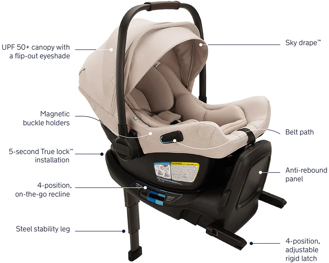 Nuna PIPA aire RX Infant Car Seat and RELX Base - Image 26