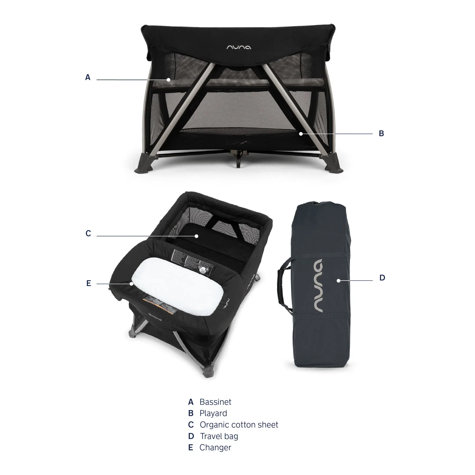 Nuna SENA Aire with Zip-off Bassinet + Changer - Image 3