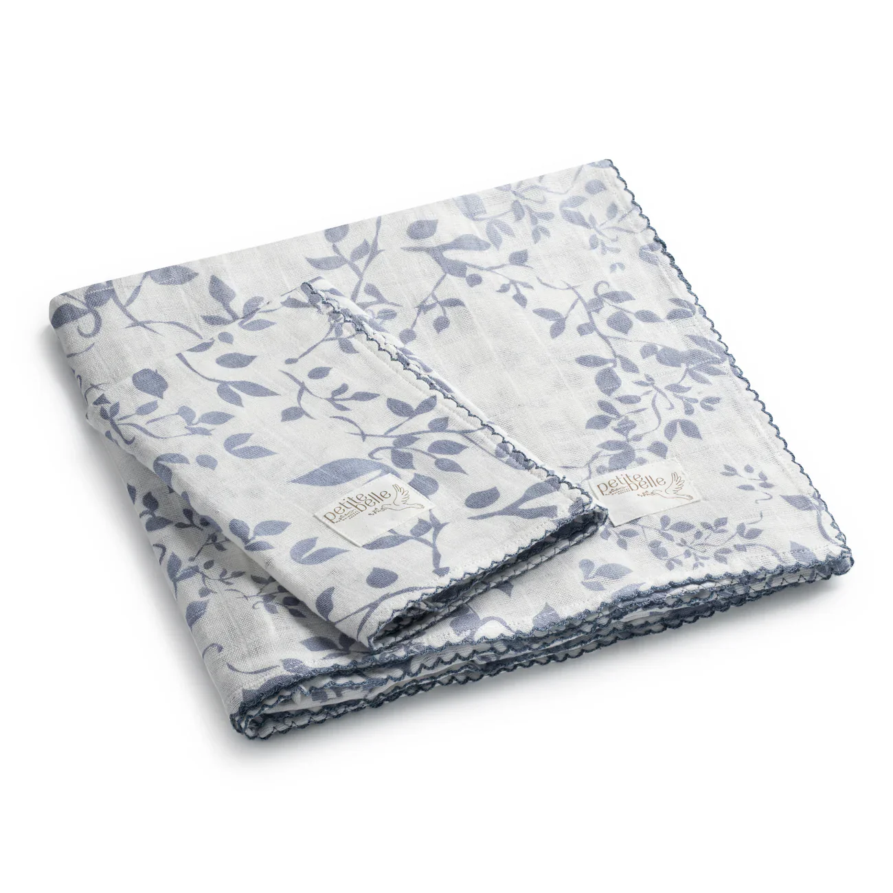 Petite Belle Lafayette Swaddle & Burp Cloth Set