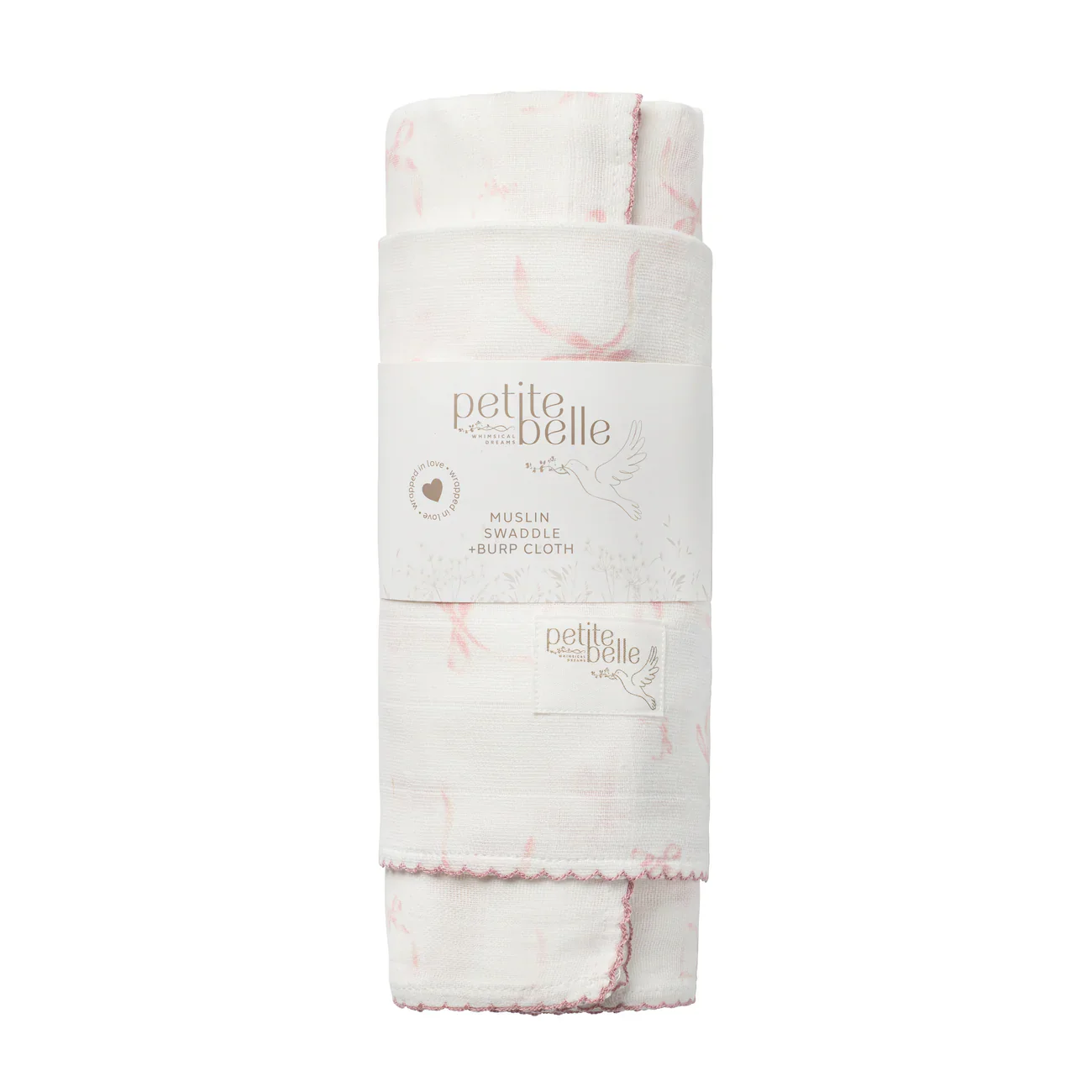Petite Belle Lafayette Swaddle & Burp Cloth Set - Image 7