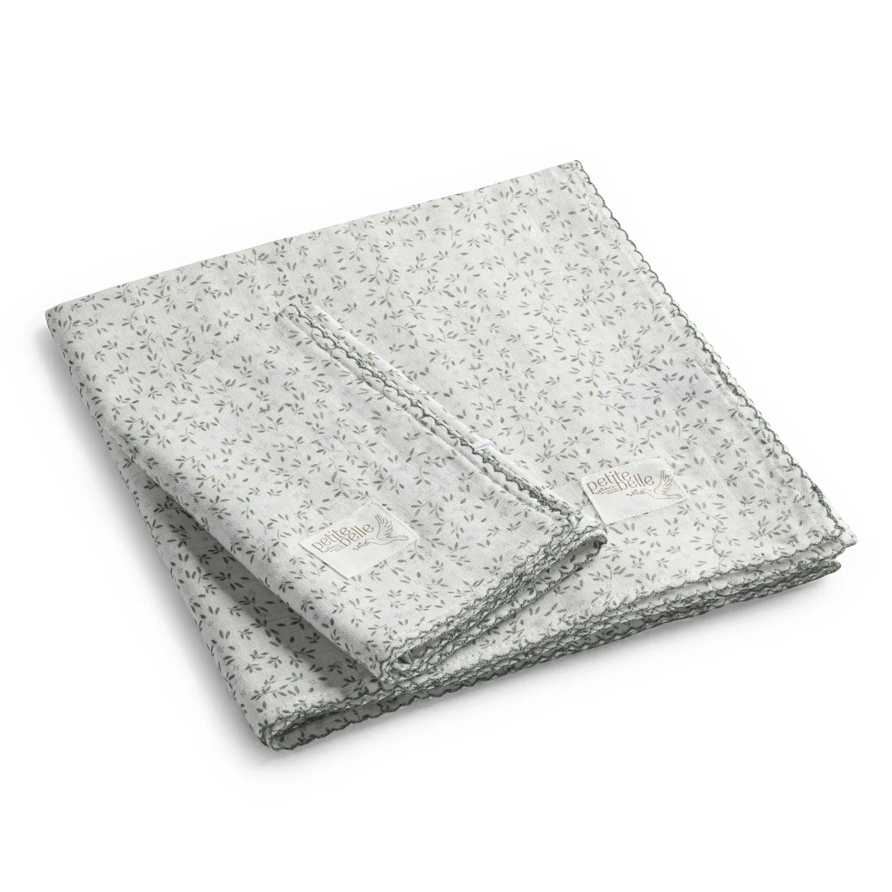 Petite Belle Liberty Swaddle & Burp Cloth Set
