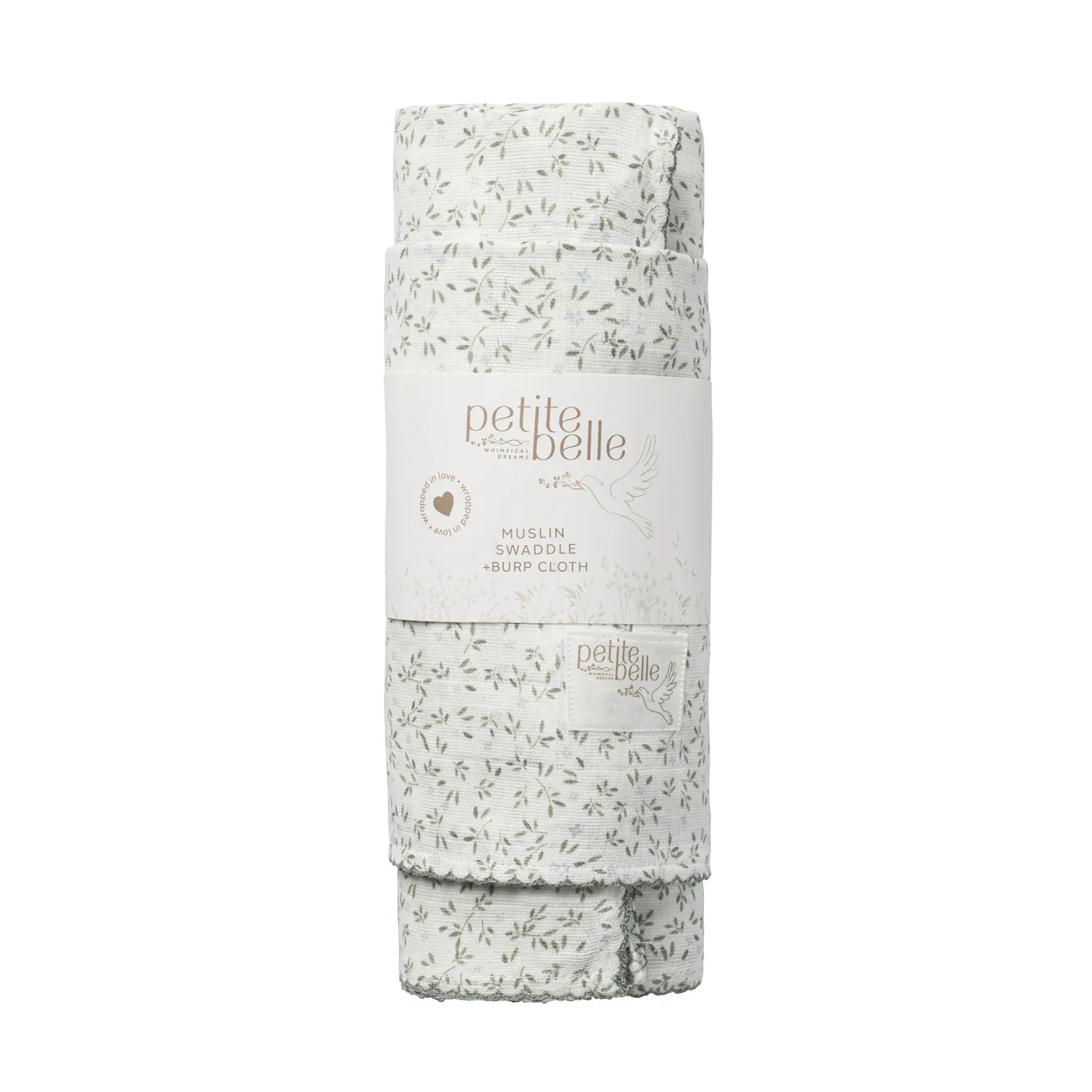 Petite Belle Liberty Swaddle & Burp Cloth Set - Image 2