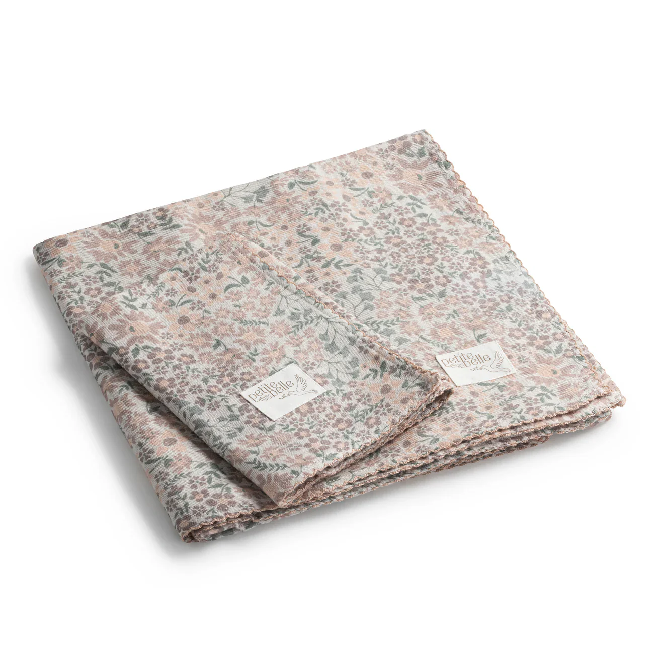 Petite Belle Liberty Swaddle & Burp Cloth Set - Image 3