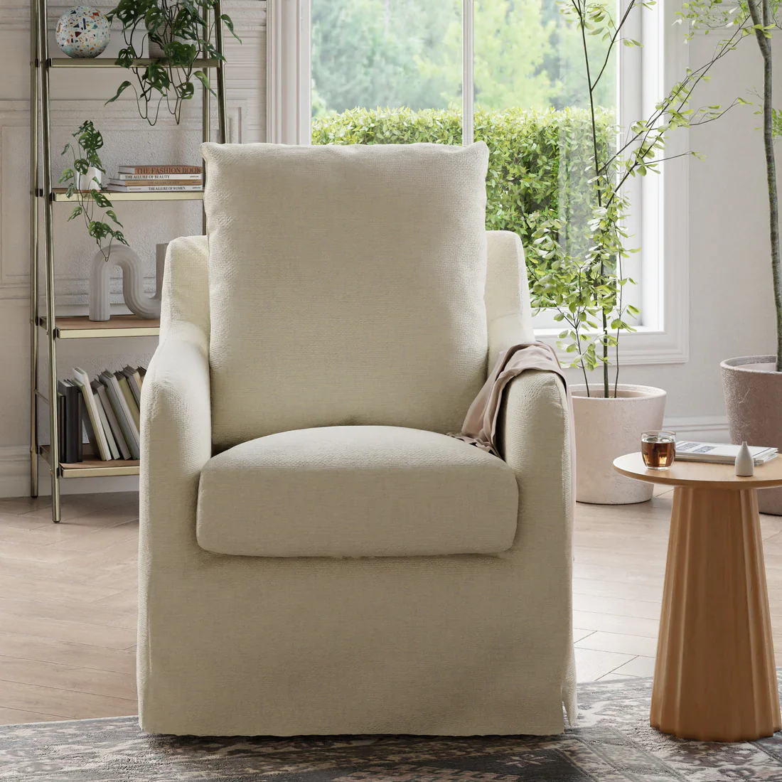 Reese Slipcover Swivel Glider - Image 12
