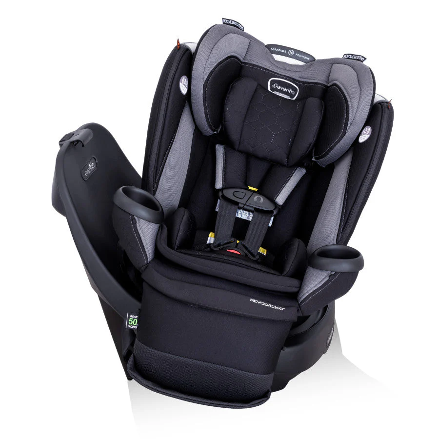Evenflo Revolve360 Extend Rotational All-in-One Convertible Car Seat with Quick Clean Cover - Image 36