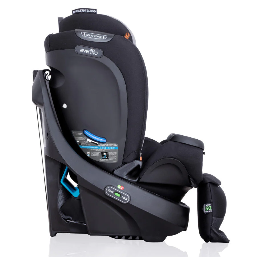 Evenflo Revolve360 Extend Rotational All-in-One Convertible Car Seat with Quick Clean Cover - Image 39