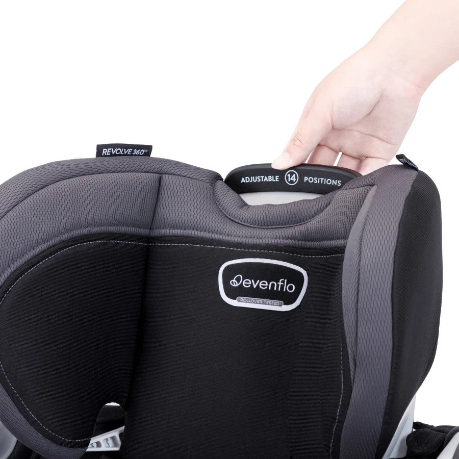 Evenflo Revolve360 Extend Rotational All-in-One Convertible Car Seat with Quick Clean Cover - Image 41