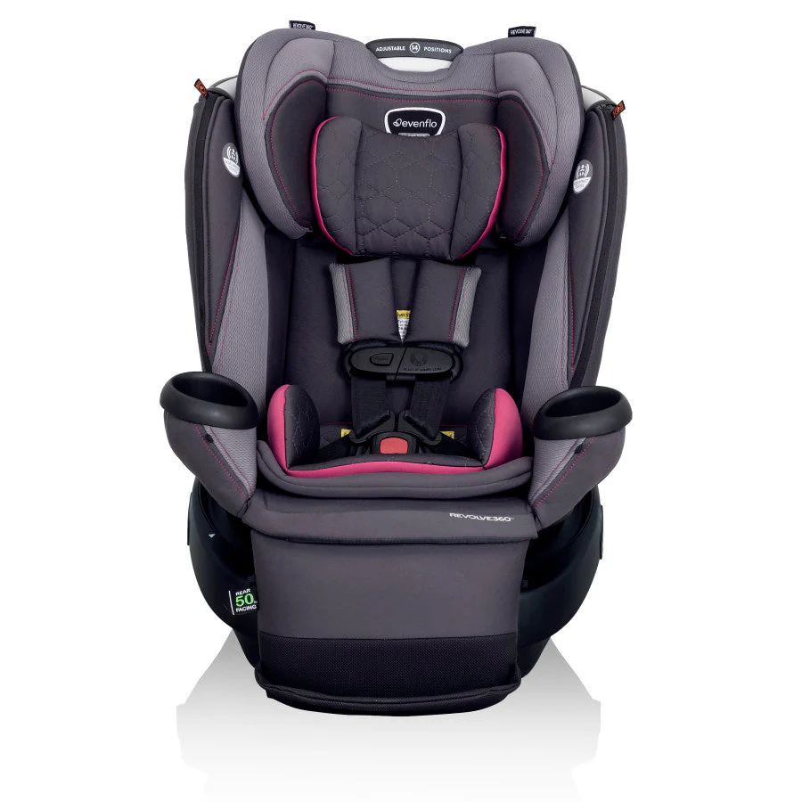 Evenflo Revolve360 Extend Rotational All-in-One Convertible Car Seat with Quick Clean Cover - Image 49