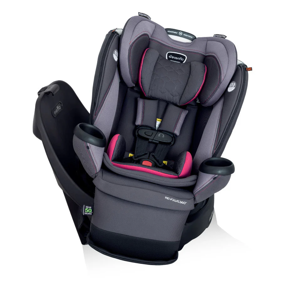 Evenflo Revolve360 Extend Rotational All-in-One Convertible Car Seat with Quick Clean Cover - Image 50