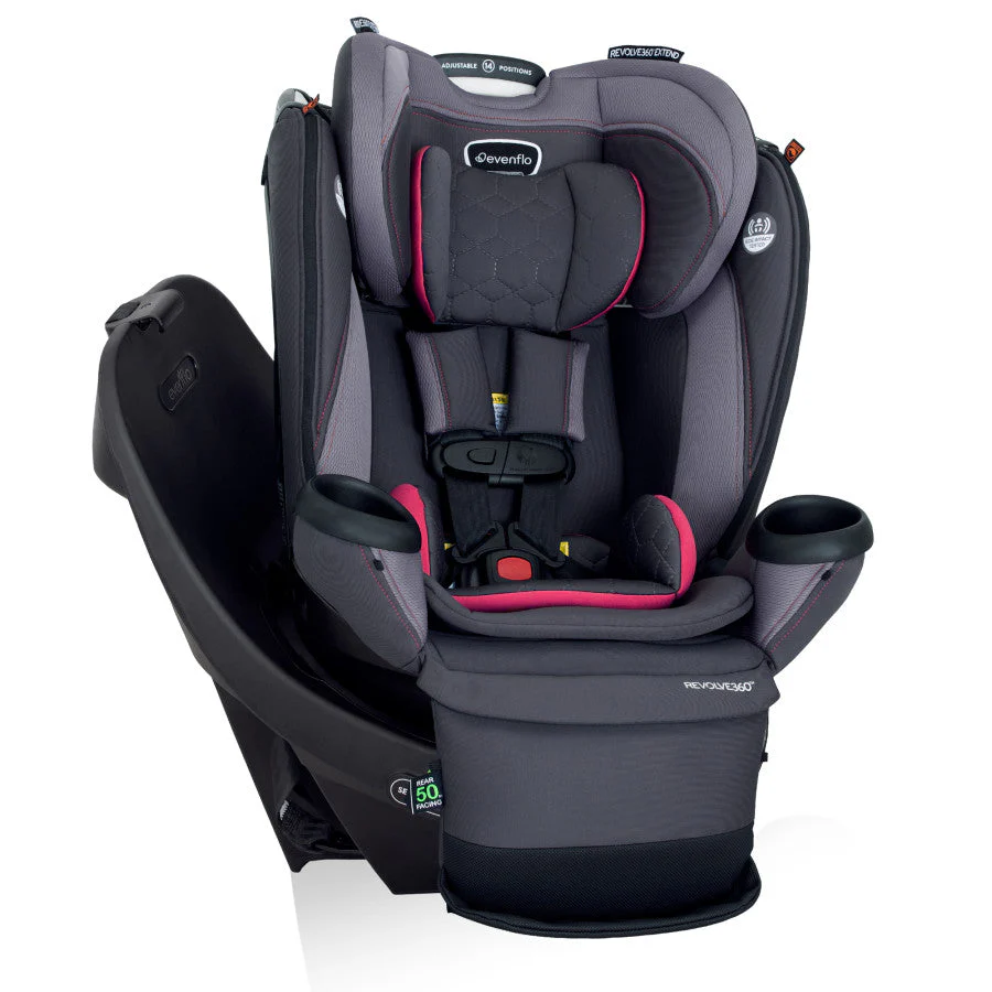 Evenflo Revolve360 Extend Rotational All-in-One Convertible Car Seat with Quick Clean Cover - Image 51