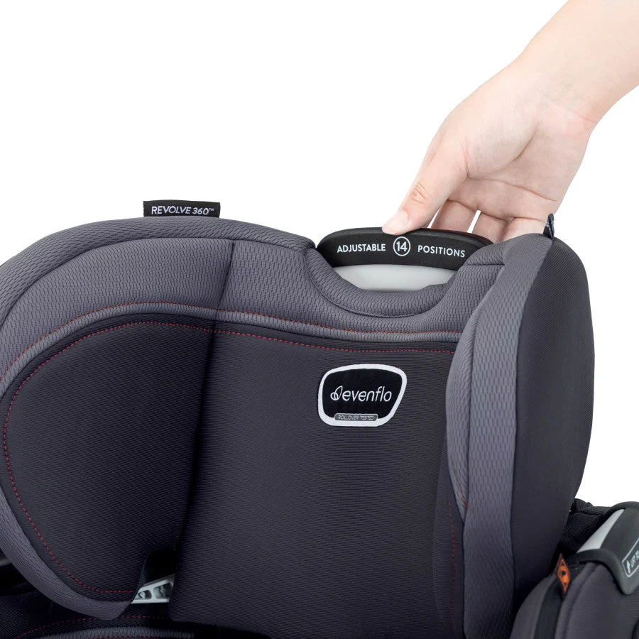 Evenflo Revolve360 Extend Rotational All-in-One Convertible Car Seat with Quick Clean Cover - Image 55