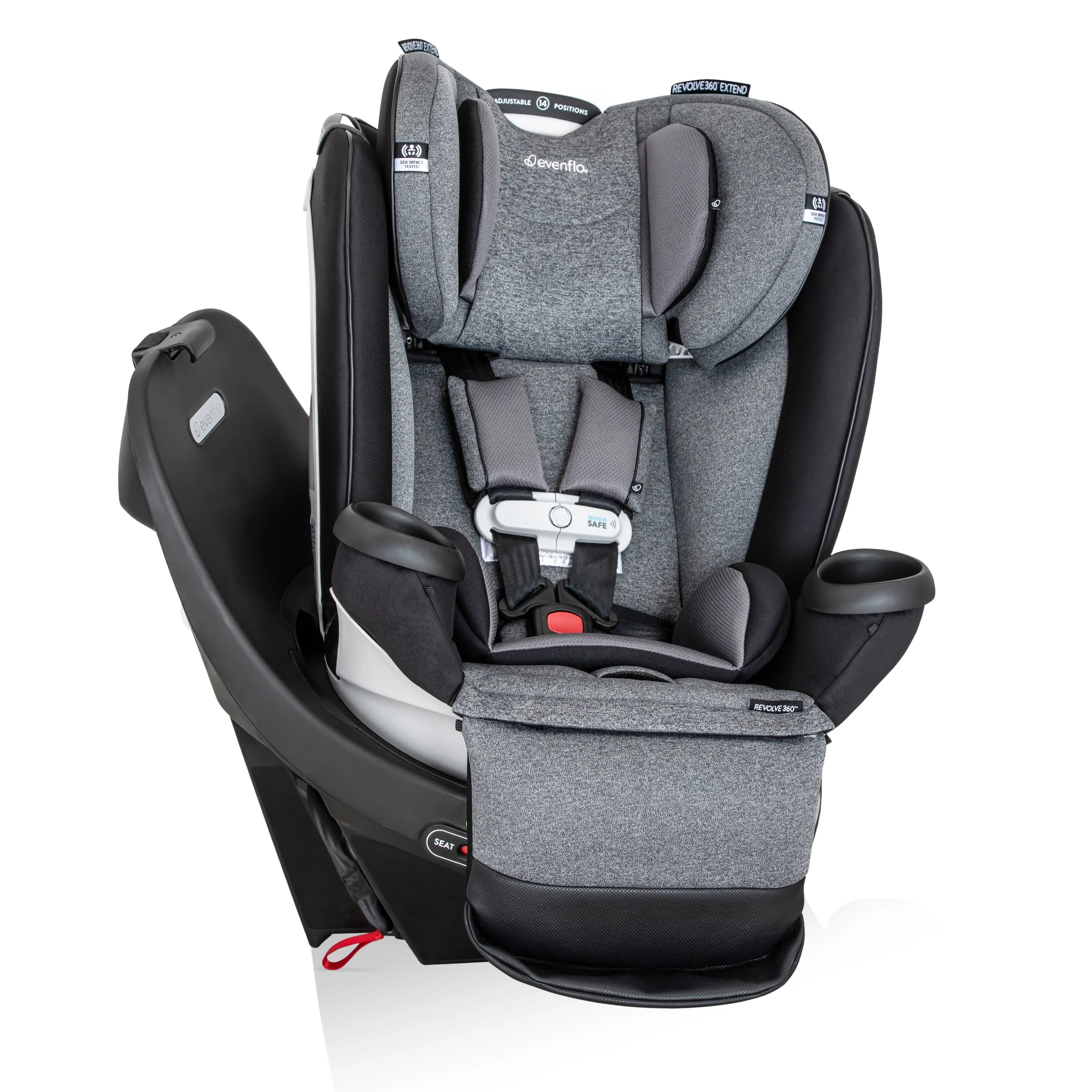 Evenflo Revolve360 Extend All-in-One Rotational Car Seat with SensorSafe - Image 8