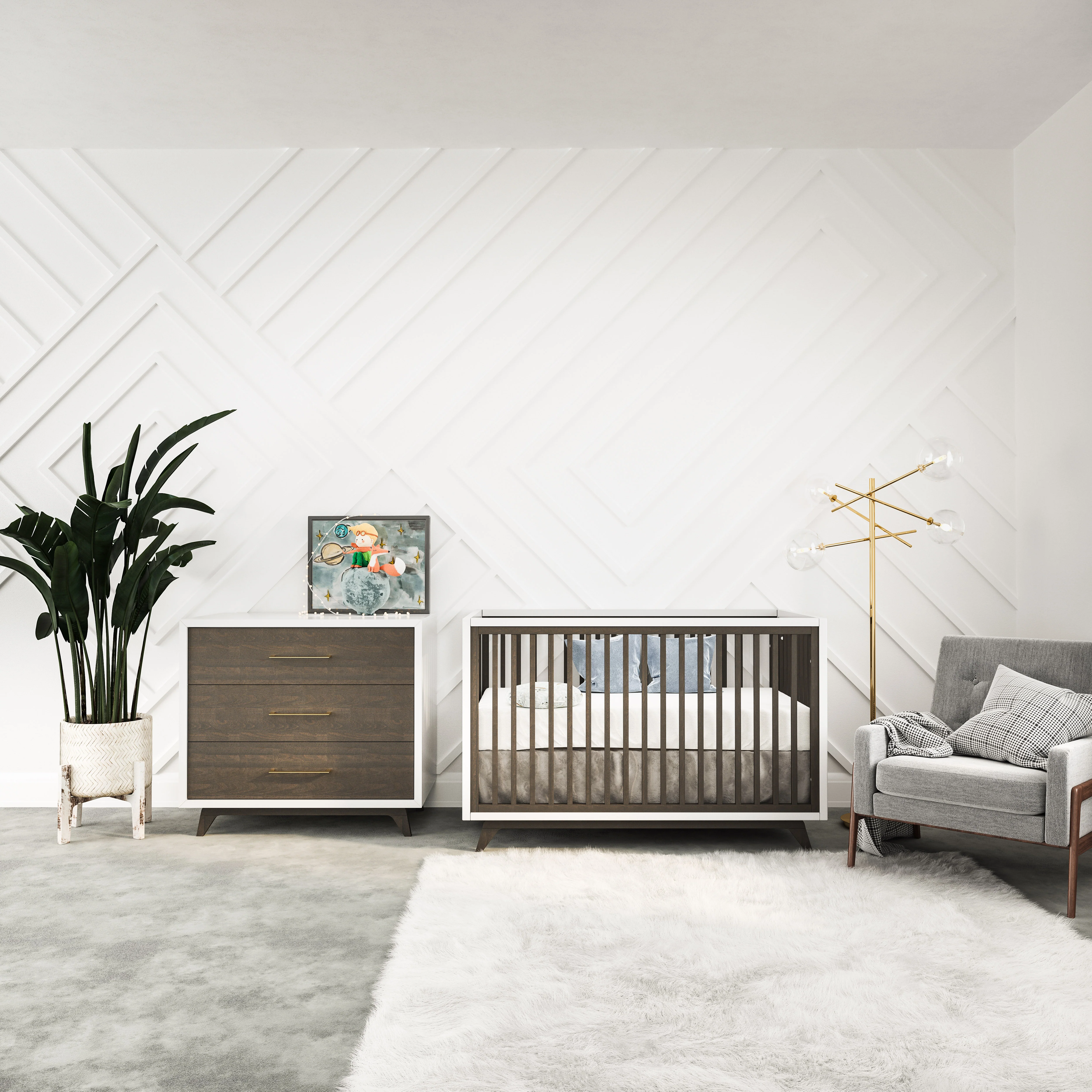 Uptown Essentials Crib and Dresser Bundle - Image 2