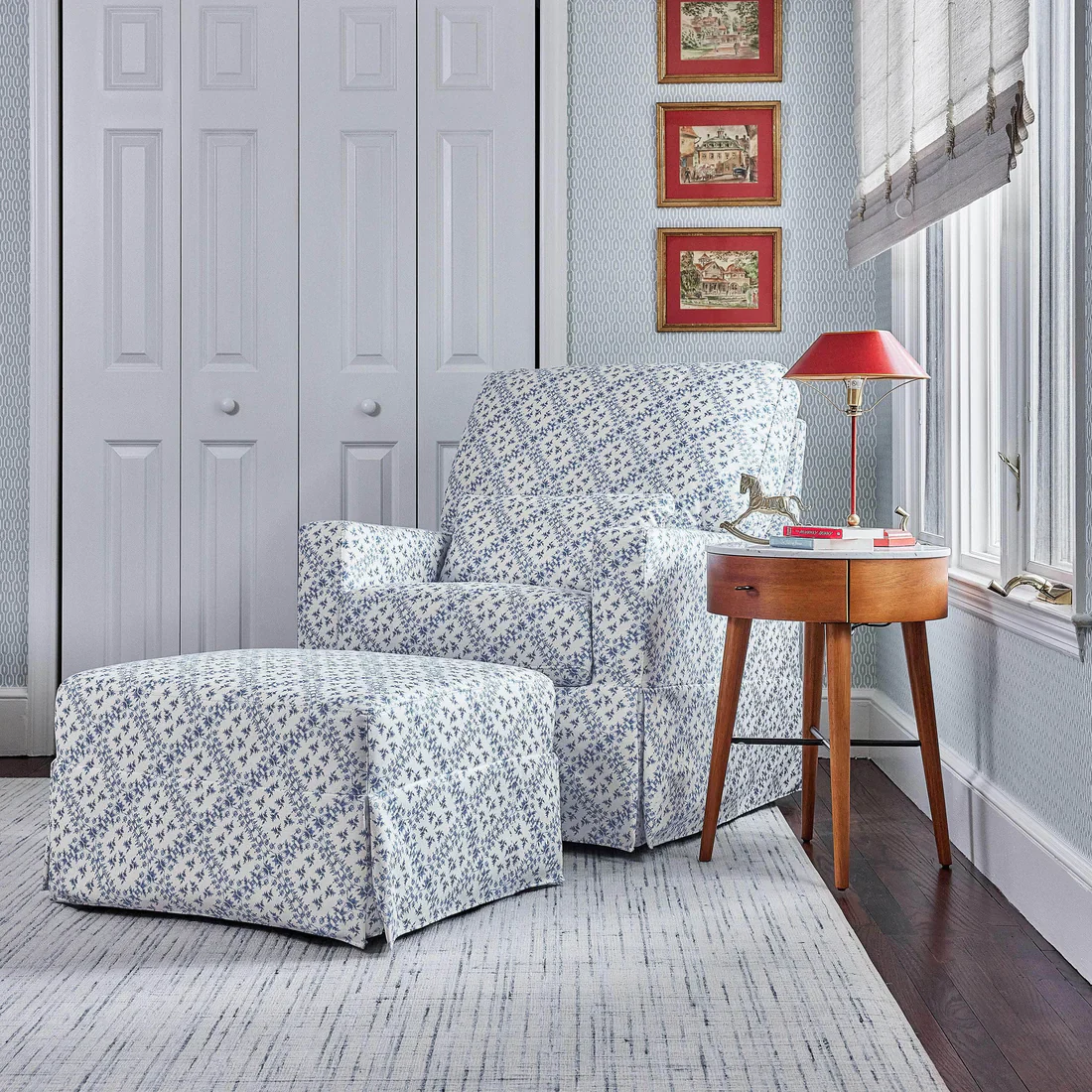 Sarah Flint x Namesake Crawford Gliding Ottoman - Image 9