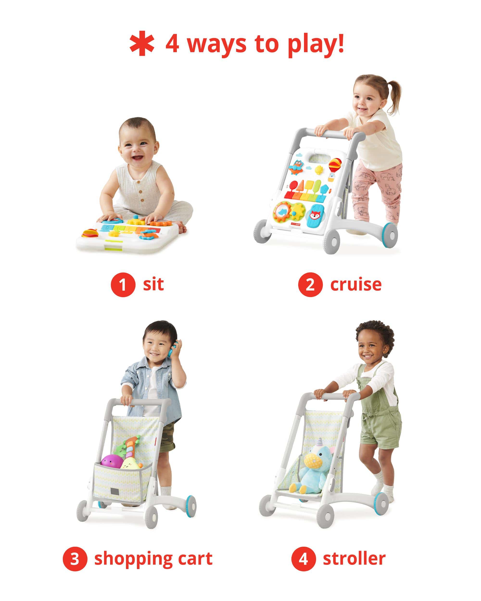 Skip Hop Explore & More Grow Along 4 In 1 Activity Walker - Image 15