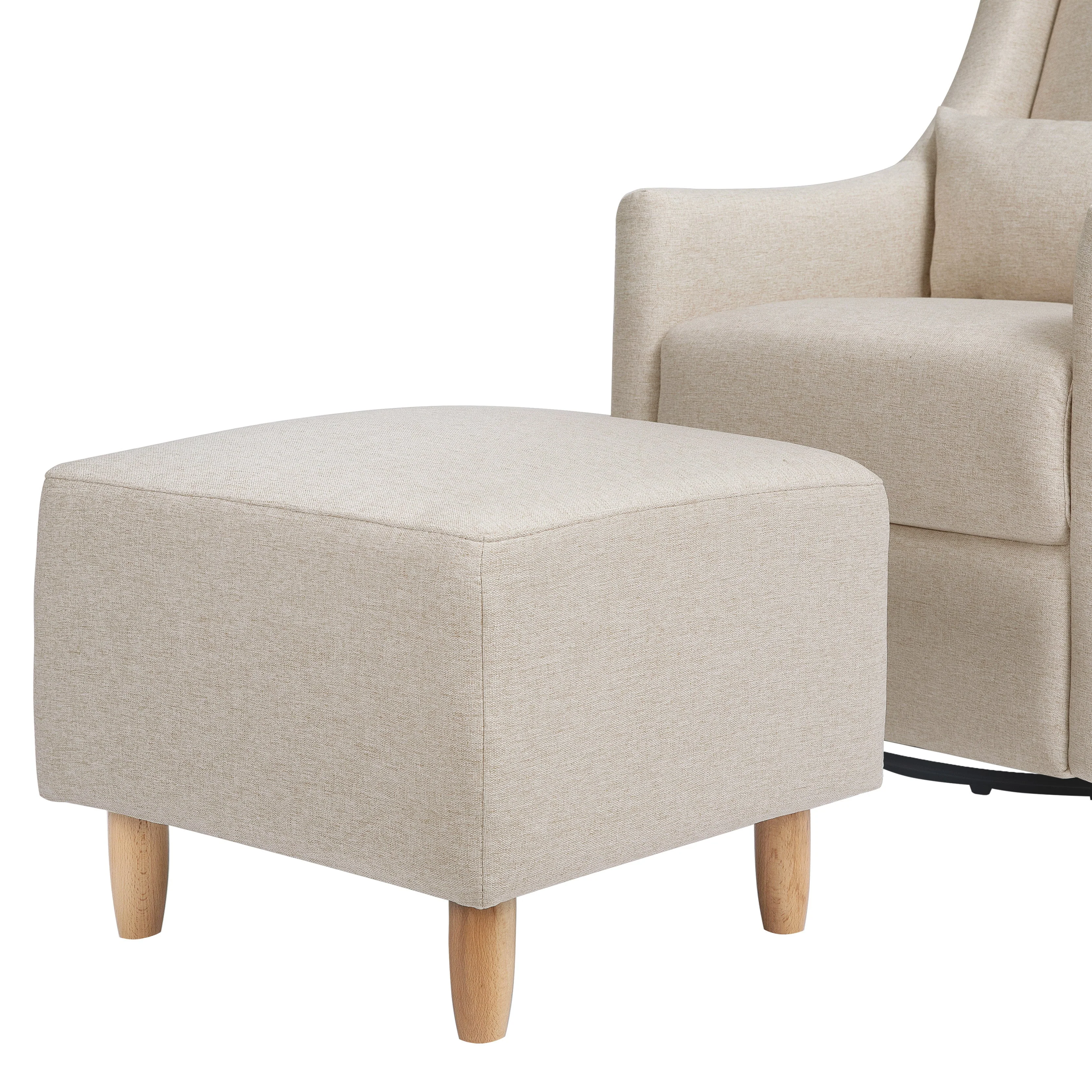 Babyletto Toco Swivel Glider and Ottoman - Performance Fabric - Image 25