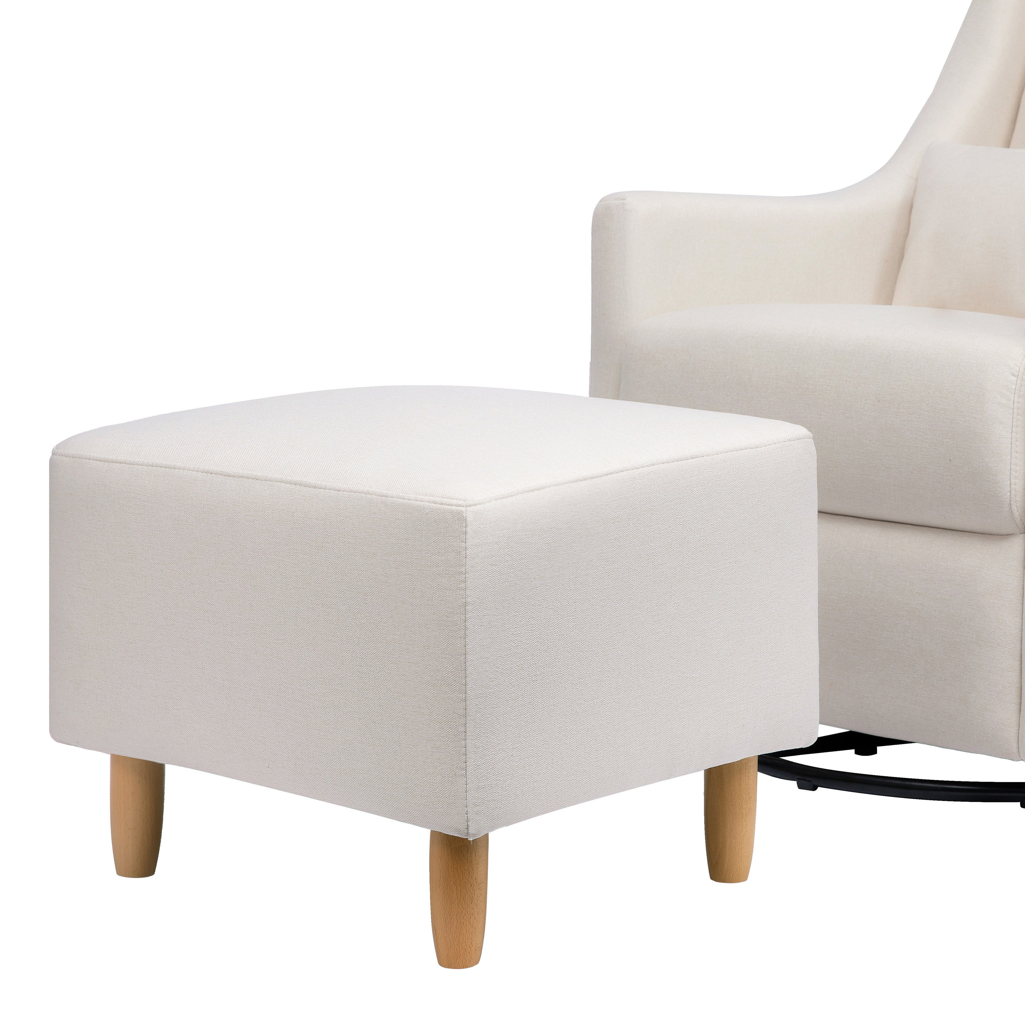 Babyletto Toco Swivel Glider and Ottoman - Performance Fabric - Image 3