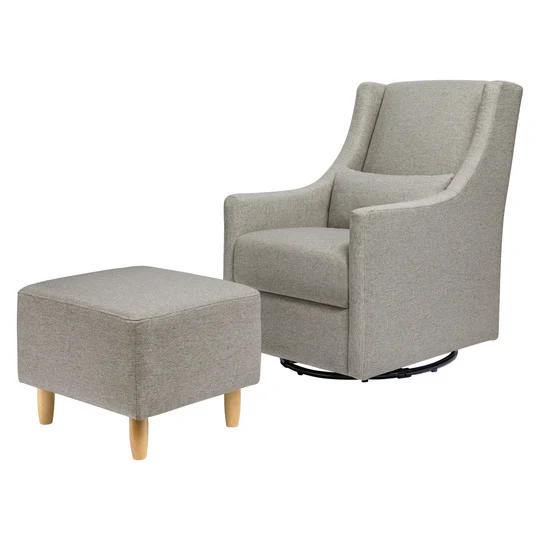 Babyletto Toco Swivel Glider and Ottoman - Performance Fabric - Image 8
