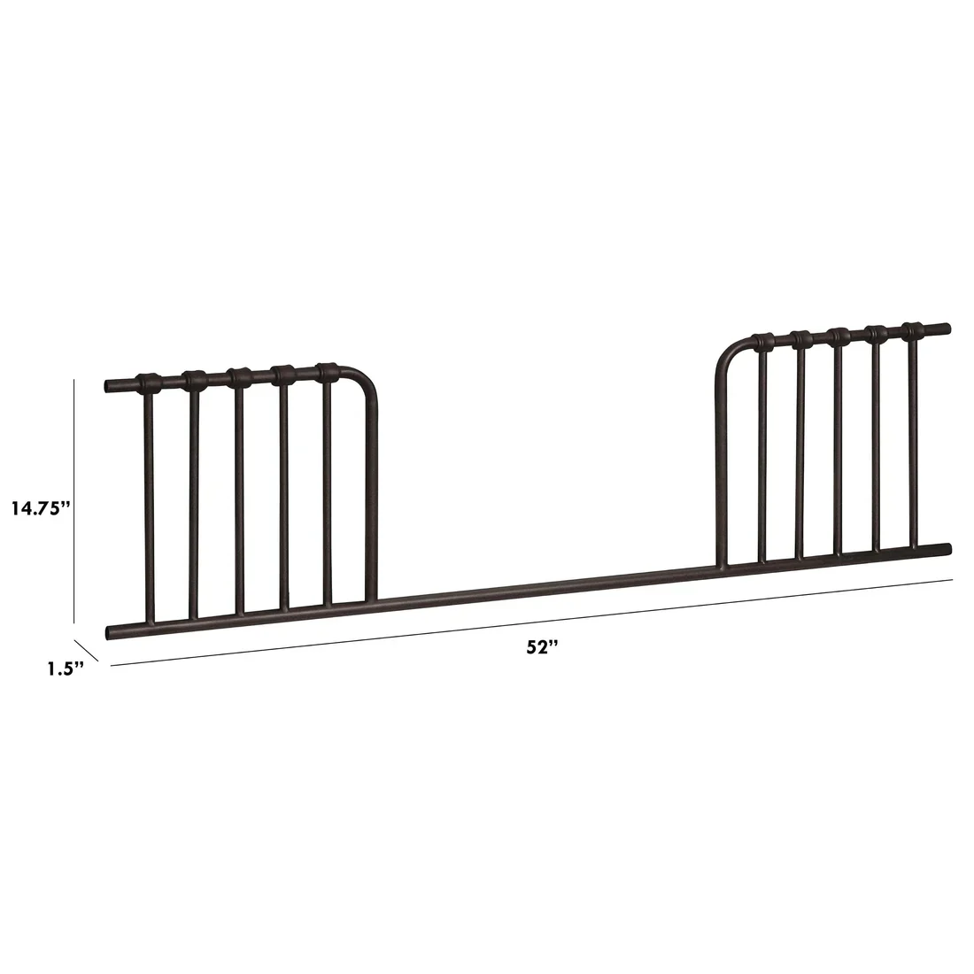 Toddler Bed Conversion Kit for Abigail and Winston In Vintage Iron - Image 3