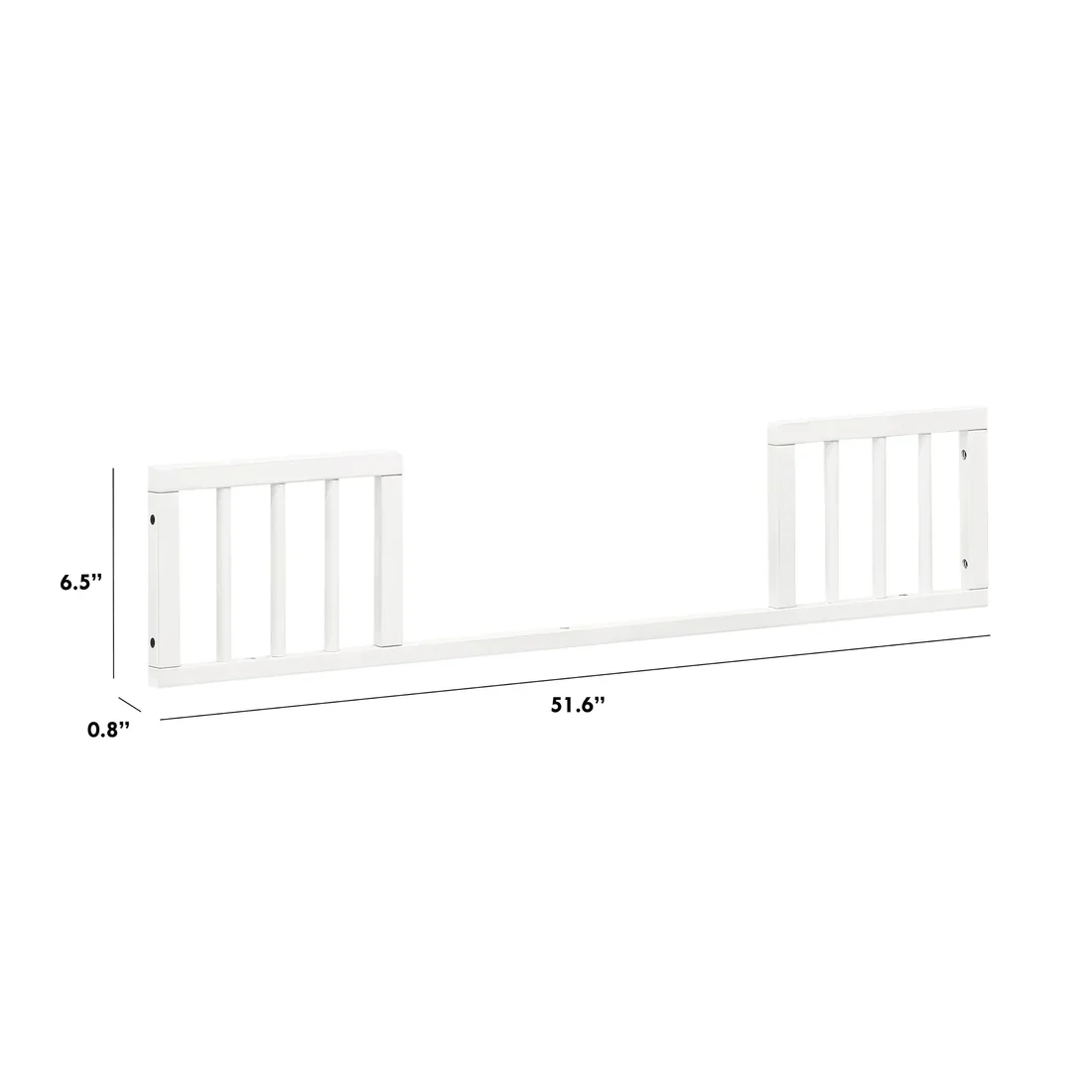 Toddler Bed Conversion Kit in Warm White - Image 2