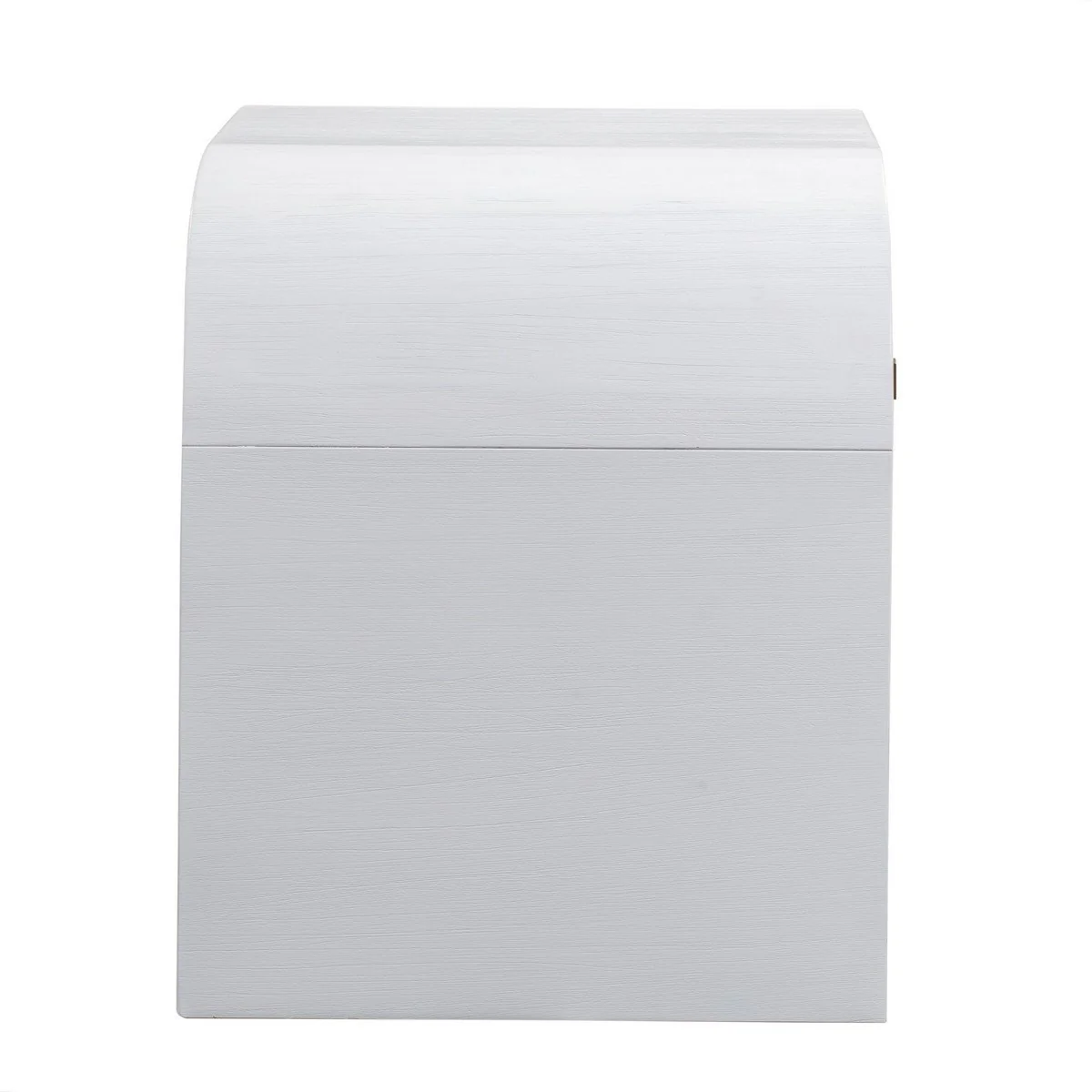 TOV Furniture Modern Hump White Nightstand TOVB44074 - Image 6