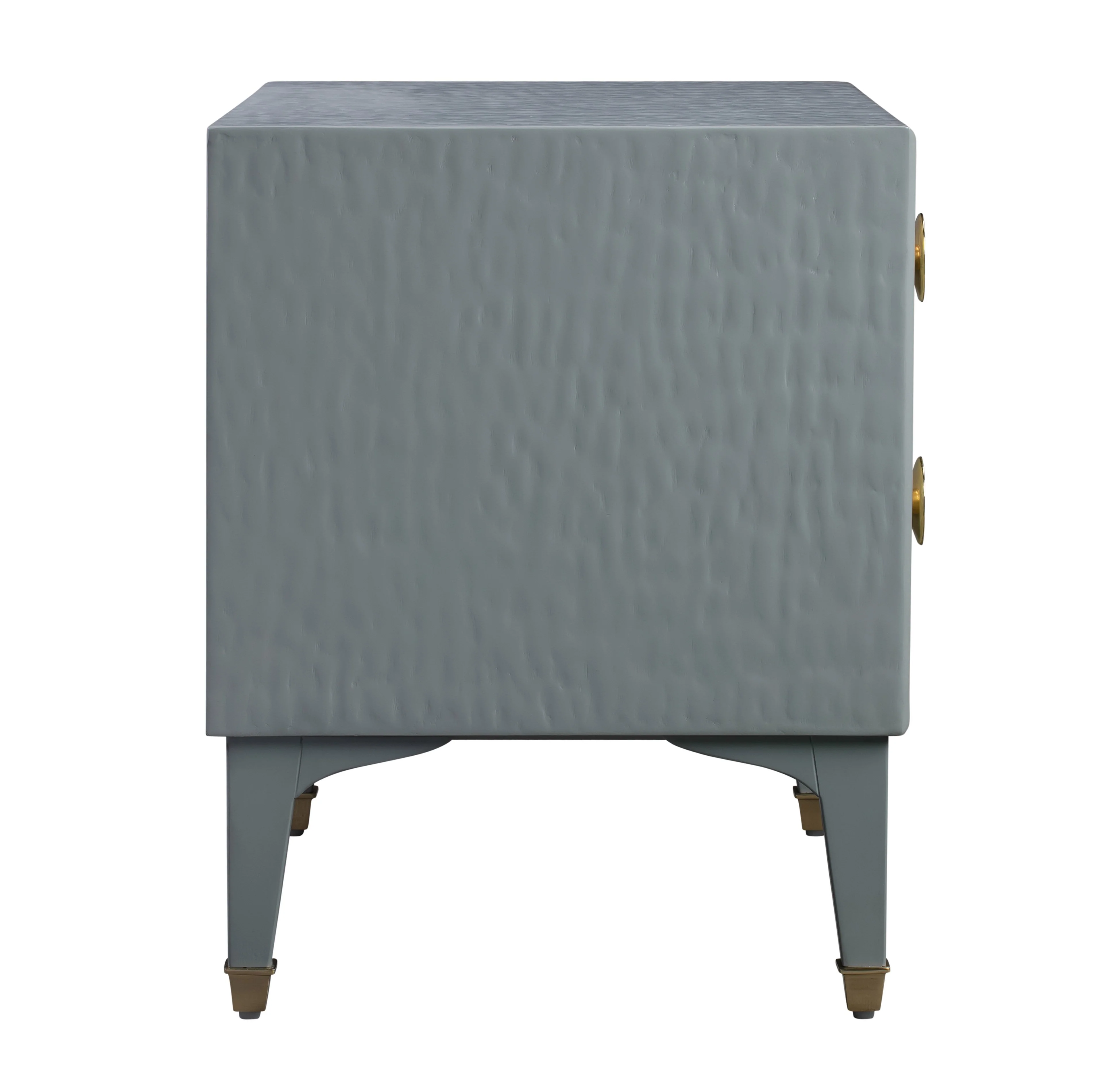 TOV Furniture Modern Divine Grey Nightstand TOVB44052 - Image 5